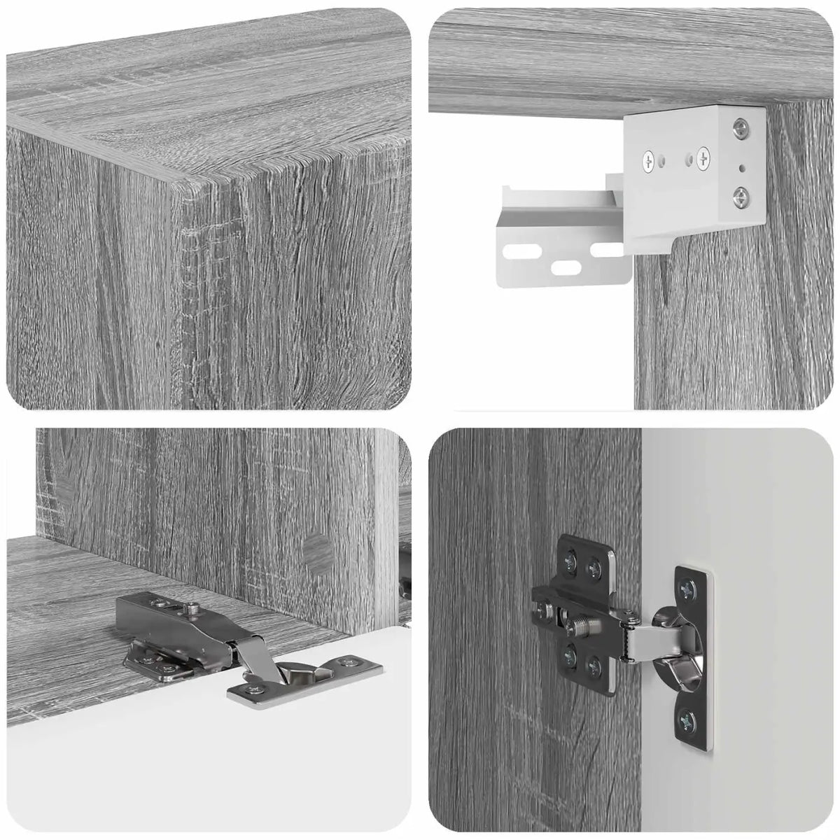 Ensemble meuble TV 5 pc Gris Sonoma Bois d’ingénierie - XIOS
