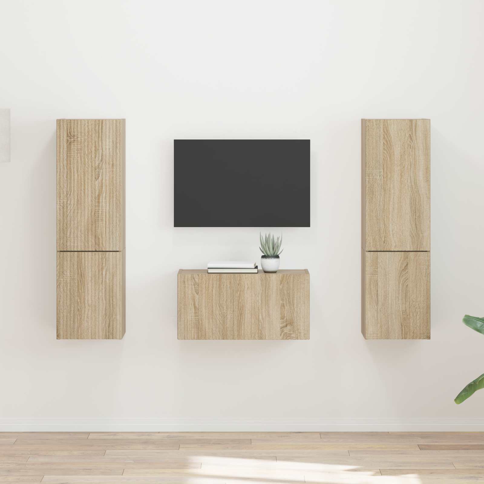 Ensemble meuble TV 5 pcs Chêne Sonoma Bois d'ingénierie - XIOS