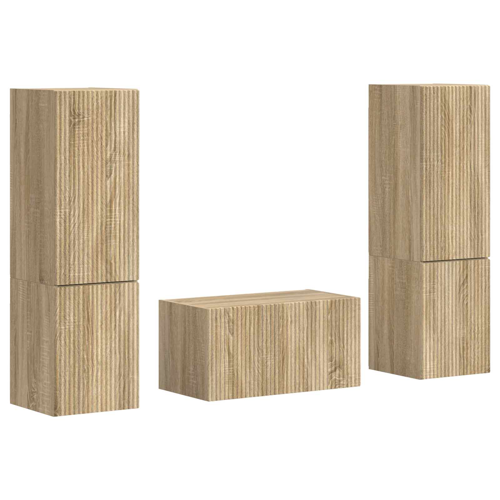 Ensemble meuble TV 5 pcs Chêne Sonoma Bois d'ingénierie - XIOS