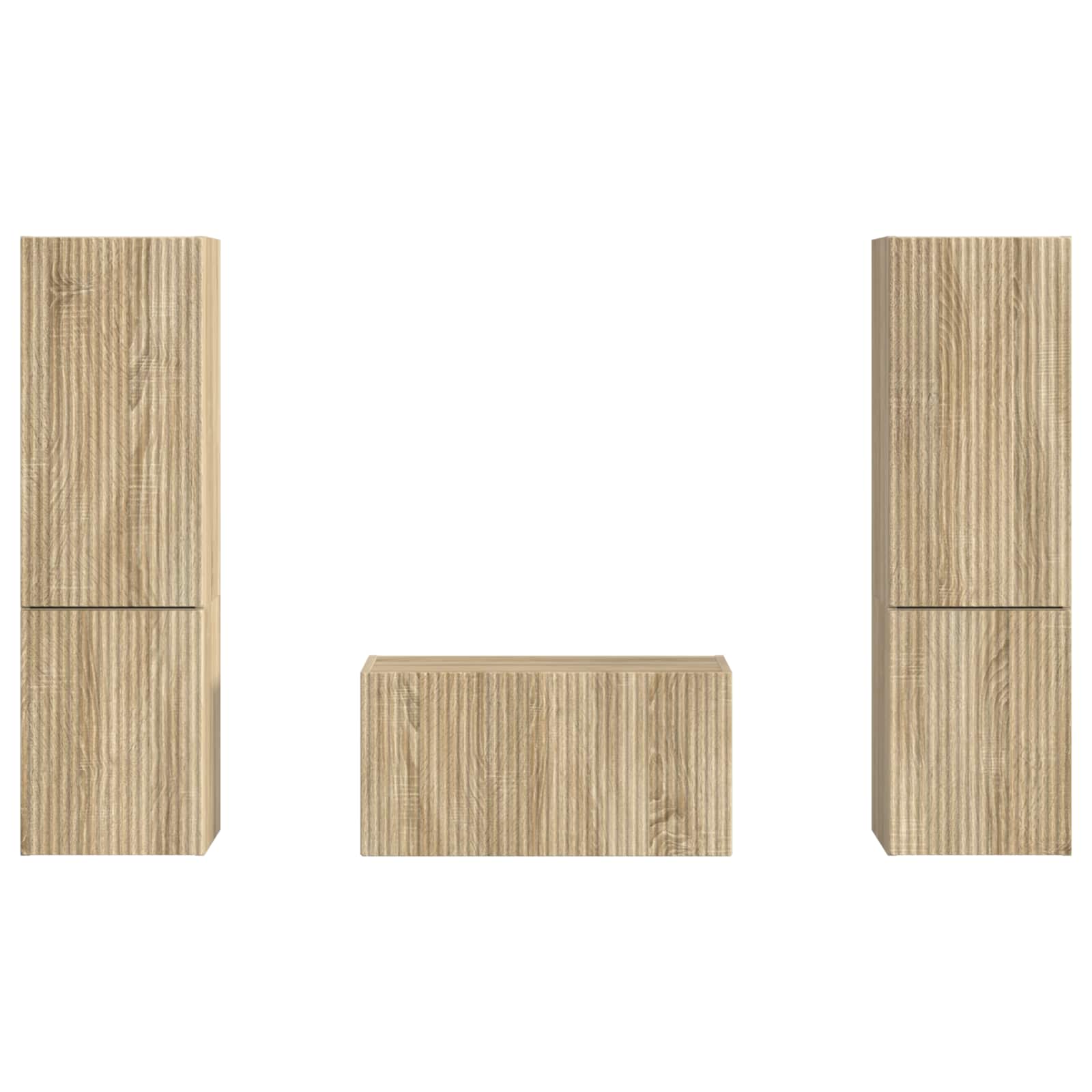 Ensemble meuble TV 5 pcs Chêne Sonoma Bois d'ingénierie - XIOS
