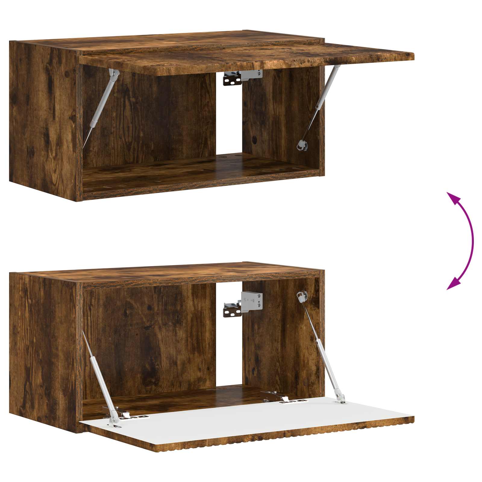 Ensemble meuble TV 5 pcs Chêne fumé Bois d'ingénierie - XIOS
