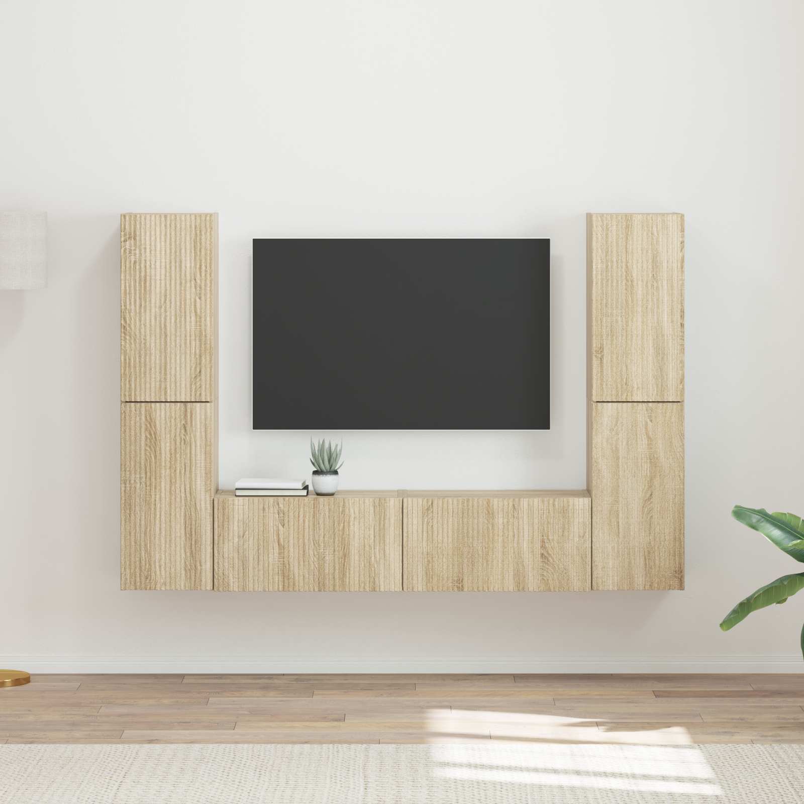 Ensemble meuble TV 6 pcs Chêne Sonoma Bois d'ingénierie - XIOS