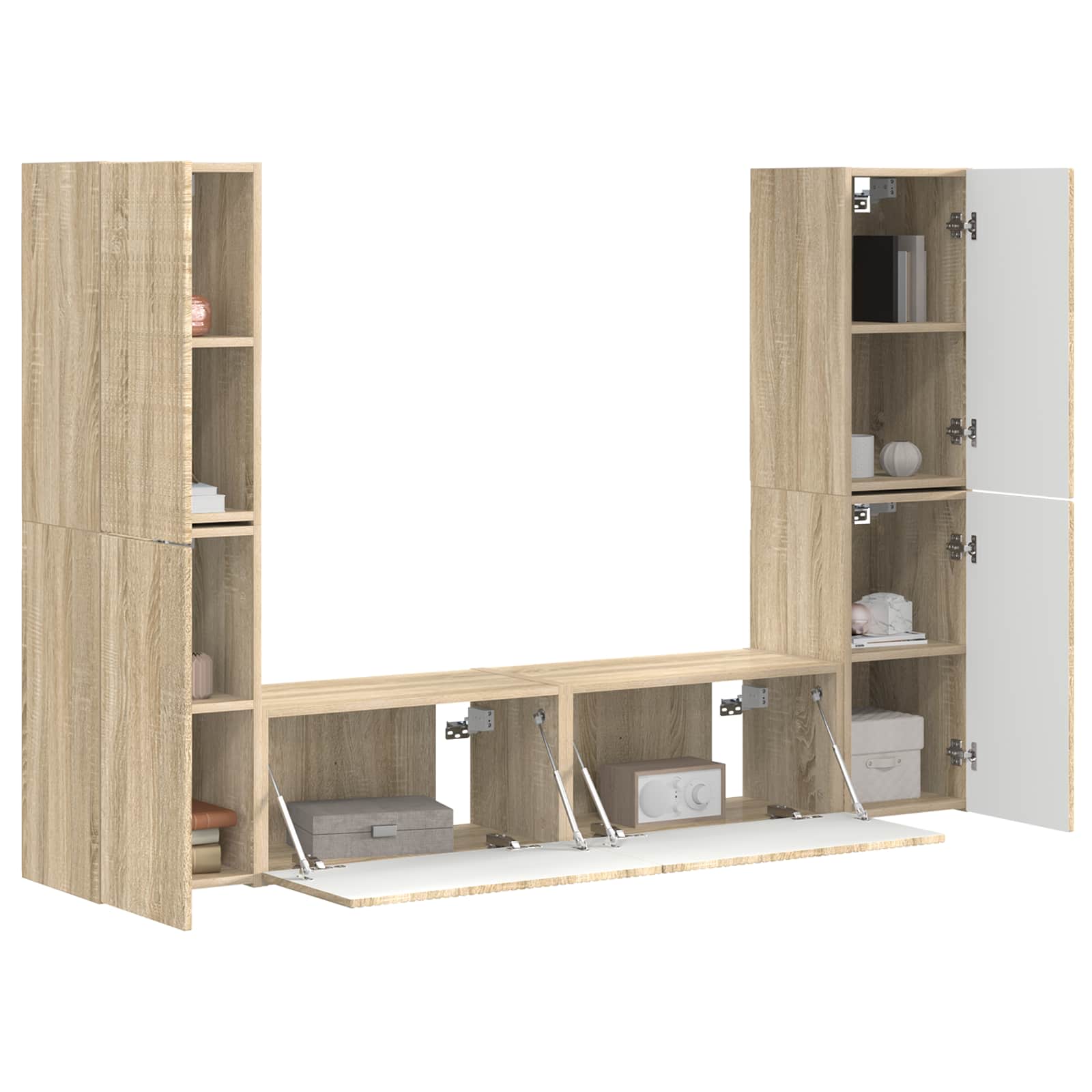 Ensemble meuble TV 6 pcs Chêne Sonoma Bois d'ingénierie - XIOS