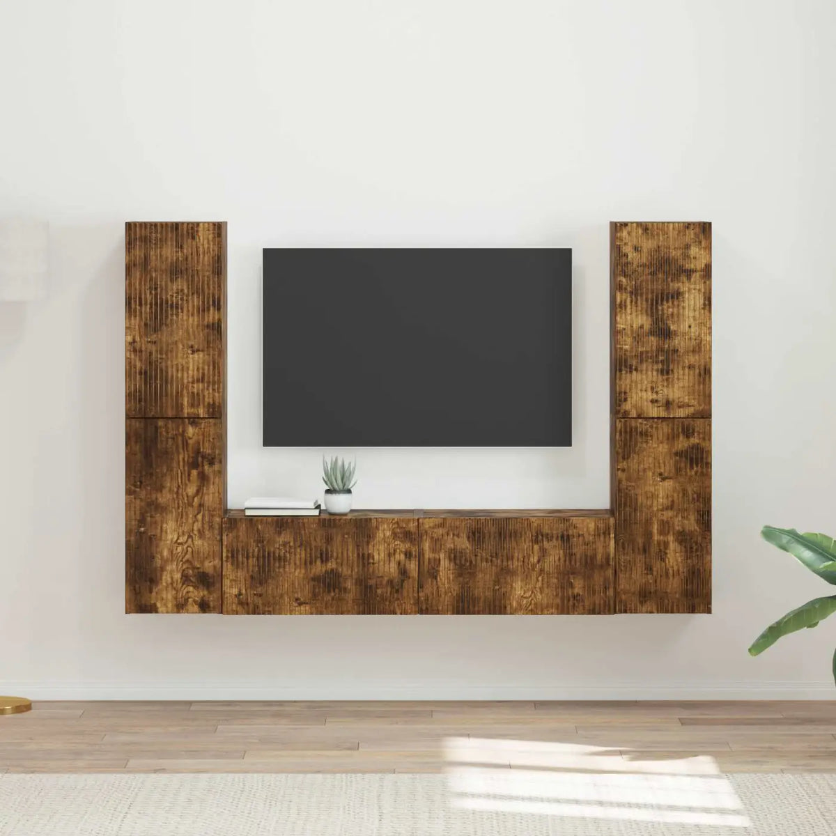 Ensemble meuble TV 6 pc Chêne fumé Bois d’ingénierie - XIOS