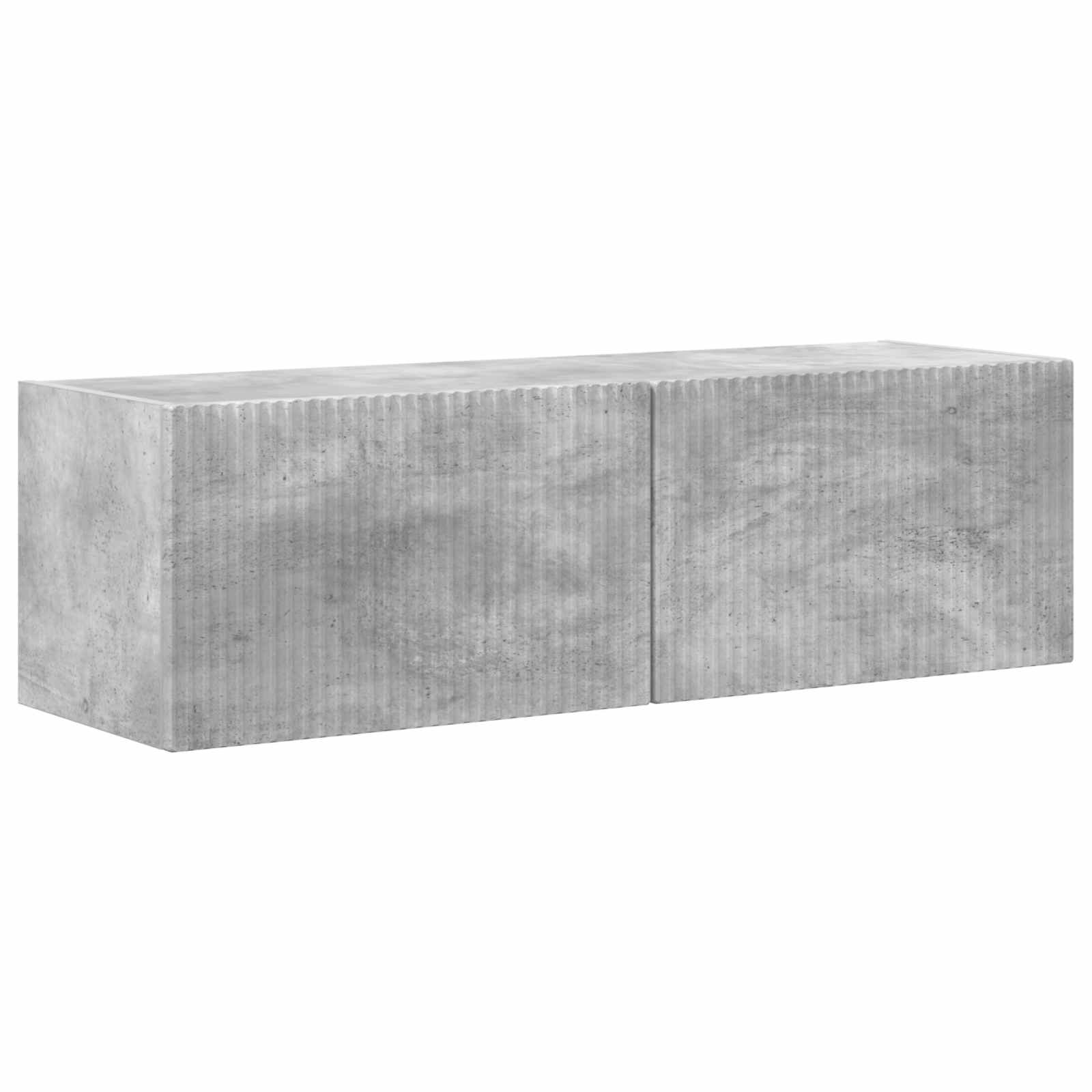 Ensemble meuble TV 4 pcs Gris béton Bois d'ingénierie - XIOS