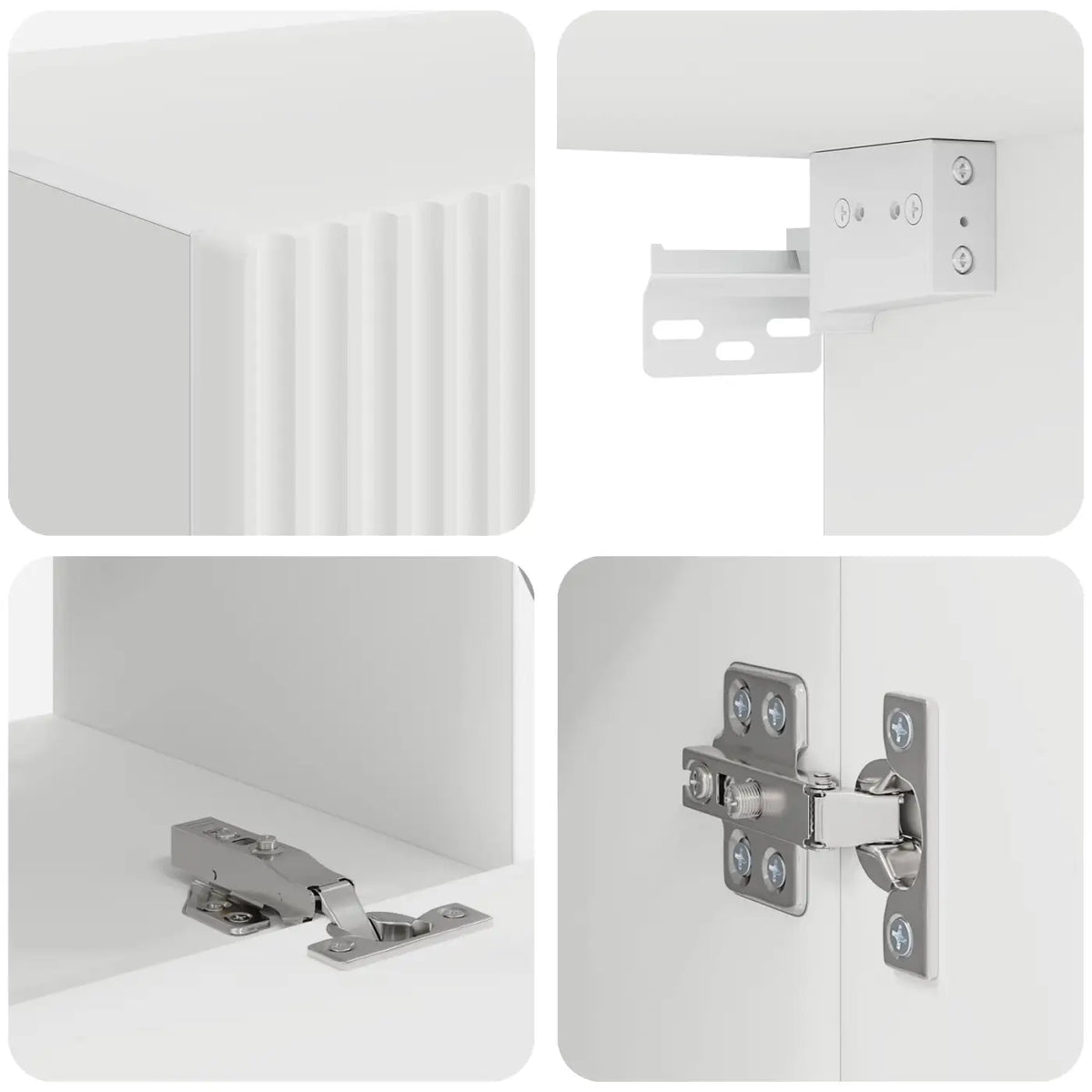 Ensemble meuble TV 8 pc Blanc Bois d’ingénierie - XIOS