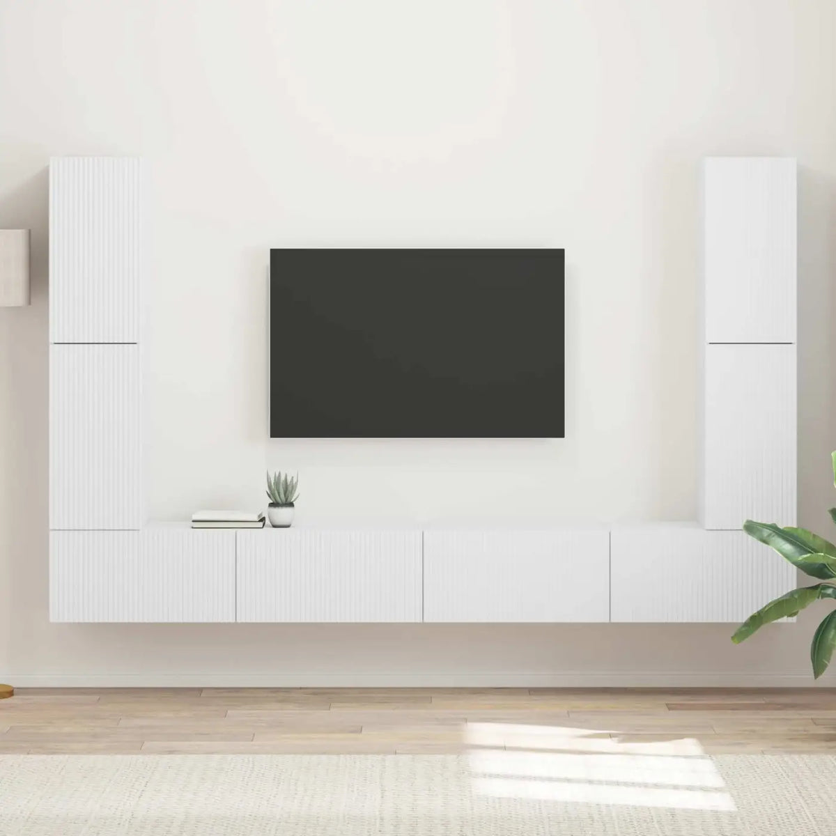 Ensemble meuble TV 8 pc Blanc Bois d’ingénierie - XIOS