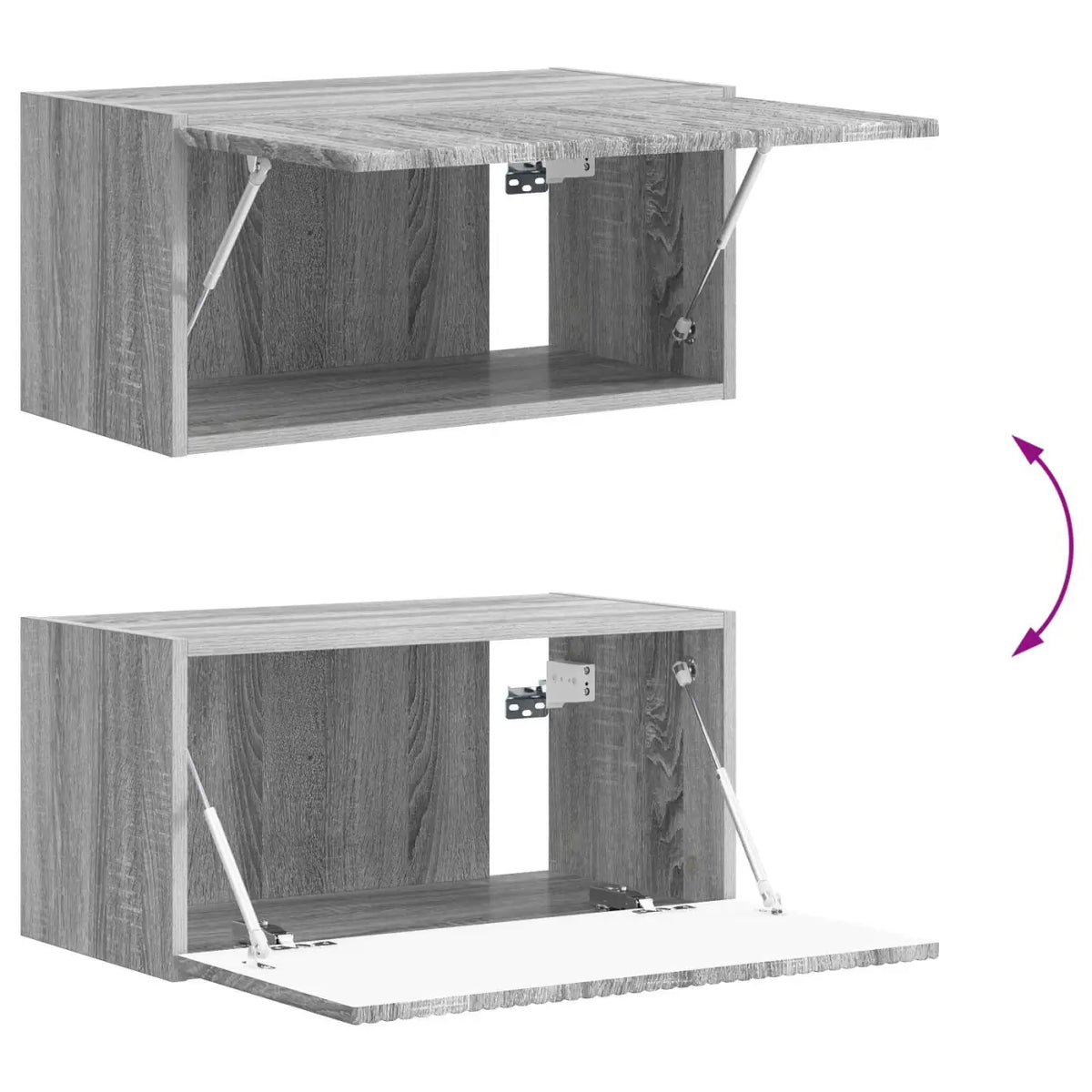 Ensemble meuble TV 8 pc Gris Sonoma Bois d’ingénierie - XIOS