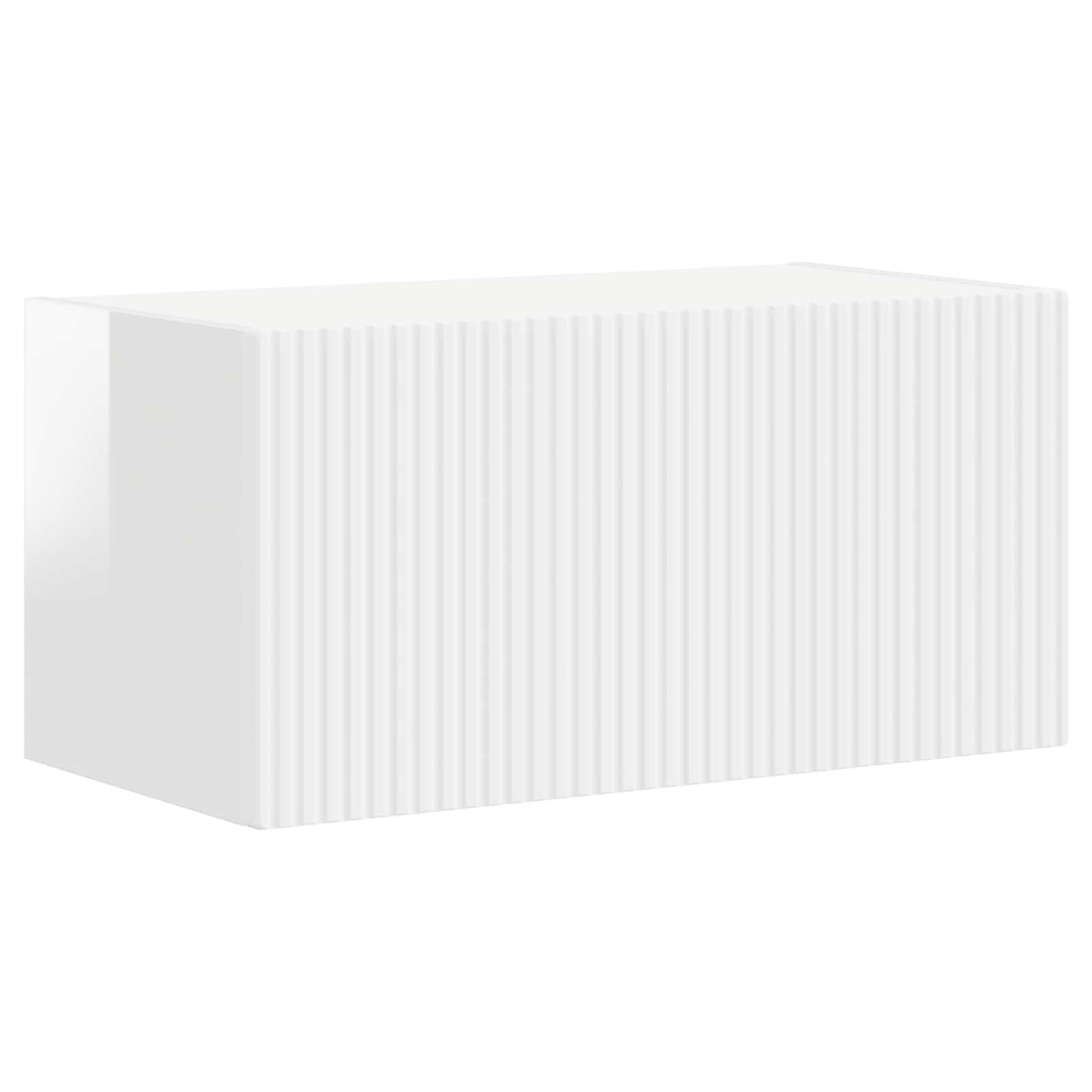 Ensemble meuble TV 4 pcs Blanc brillant Bois d'ingénierie - XIOS