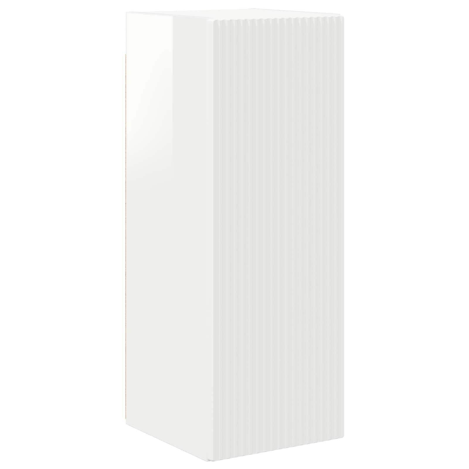 Ensemble meuble TV 4 pcs Blanc brillant Bois d'ingénierie - XIOS