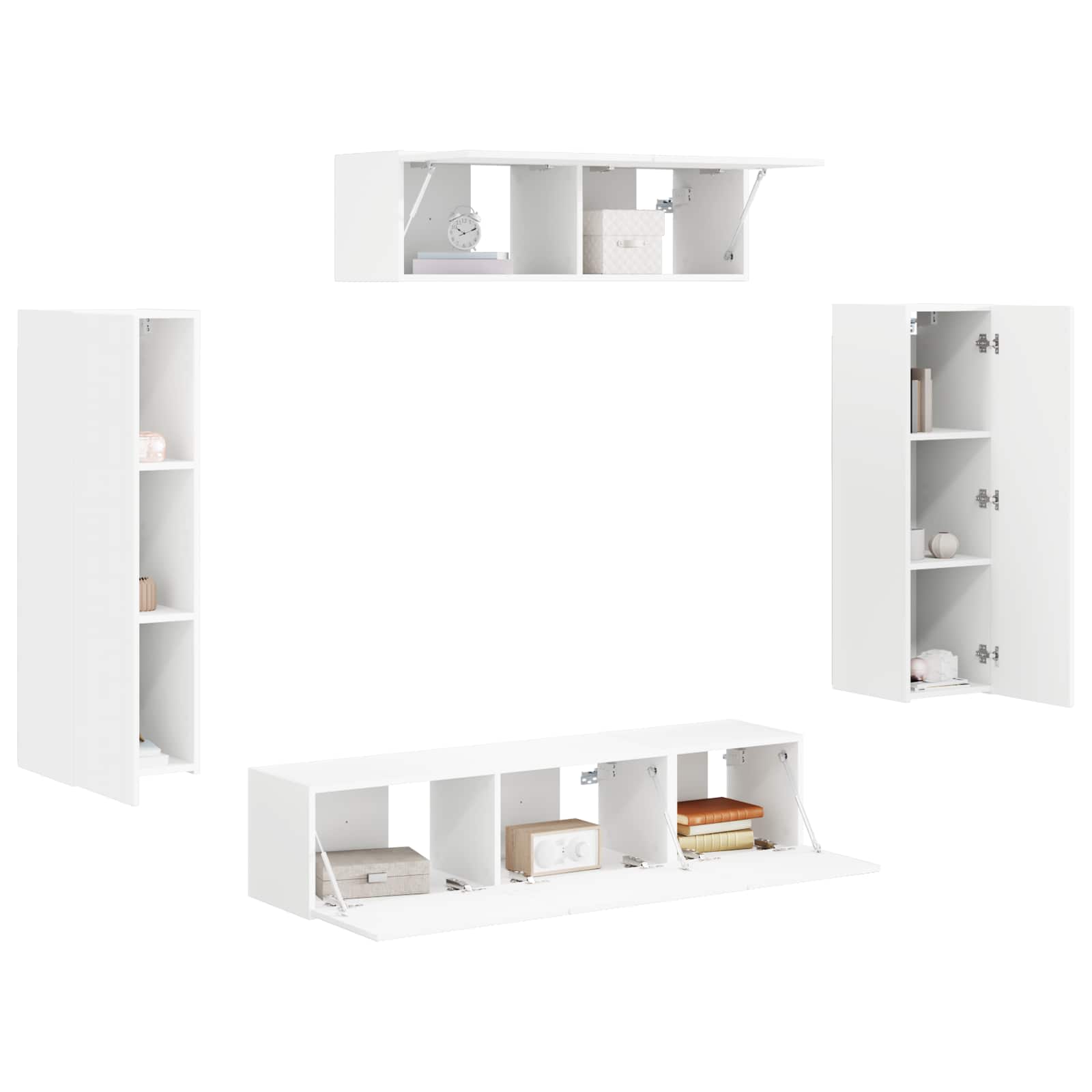 Meuble TV 5 pcs Blanc - XIOS
