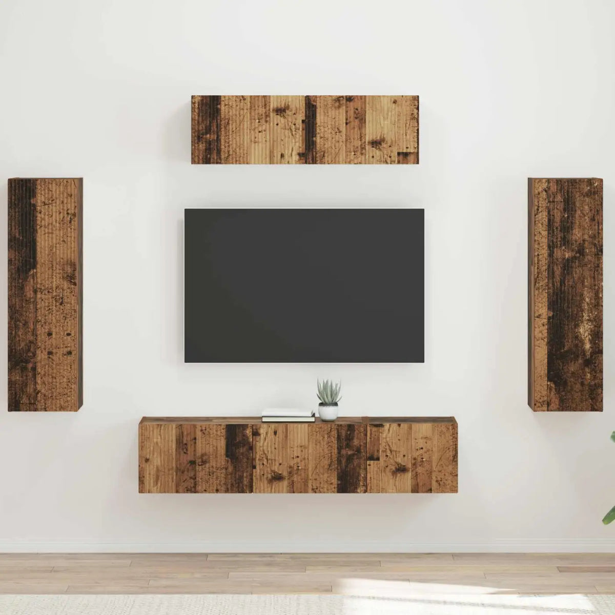Meuble TV 5 pc Bois ancien - XIOS