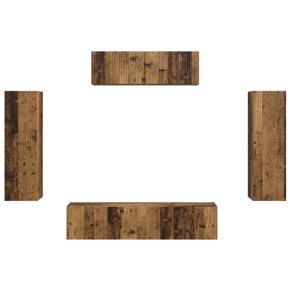 Meuble TV 5 pc Bois ancien - XIOS