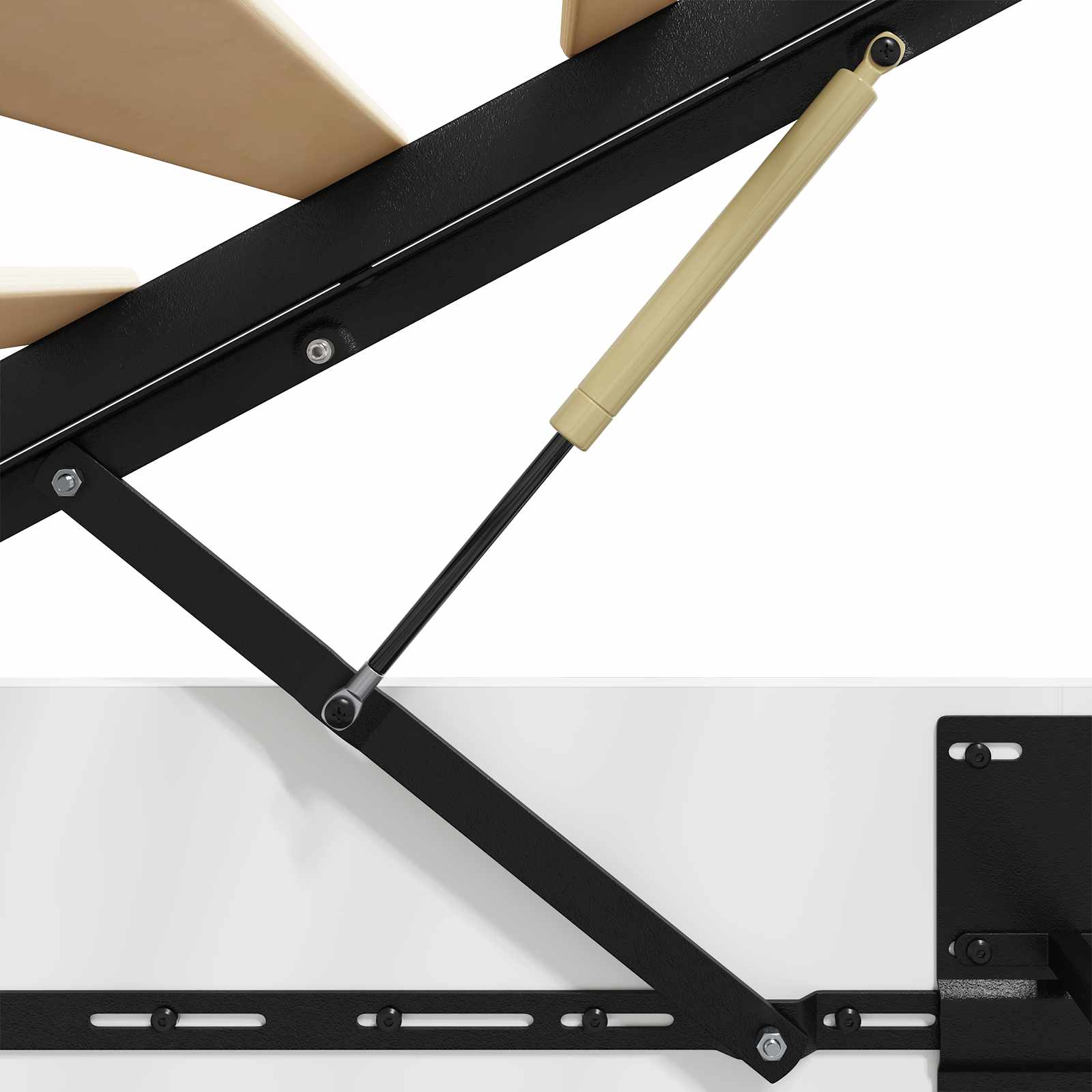 Cadre de lit ottoman avec stockage Blanc 193 x 120 x 25 cm - XIOS