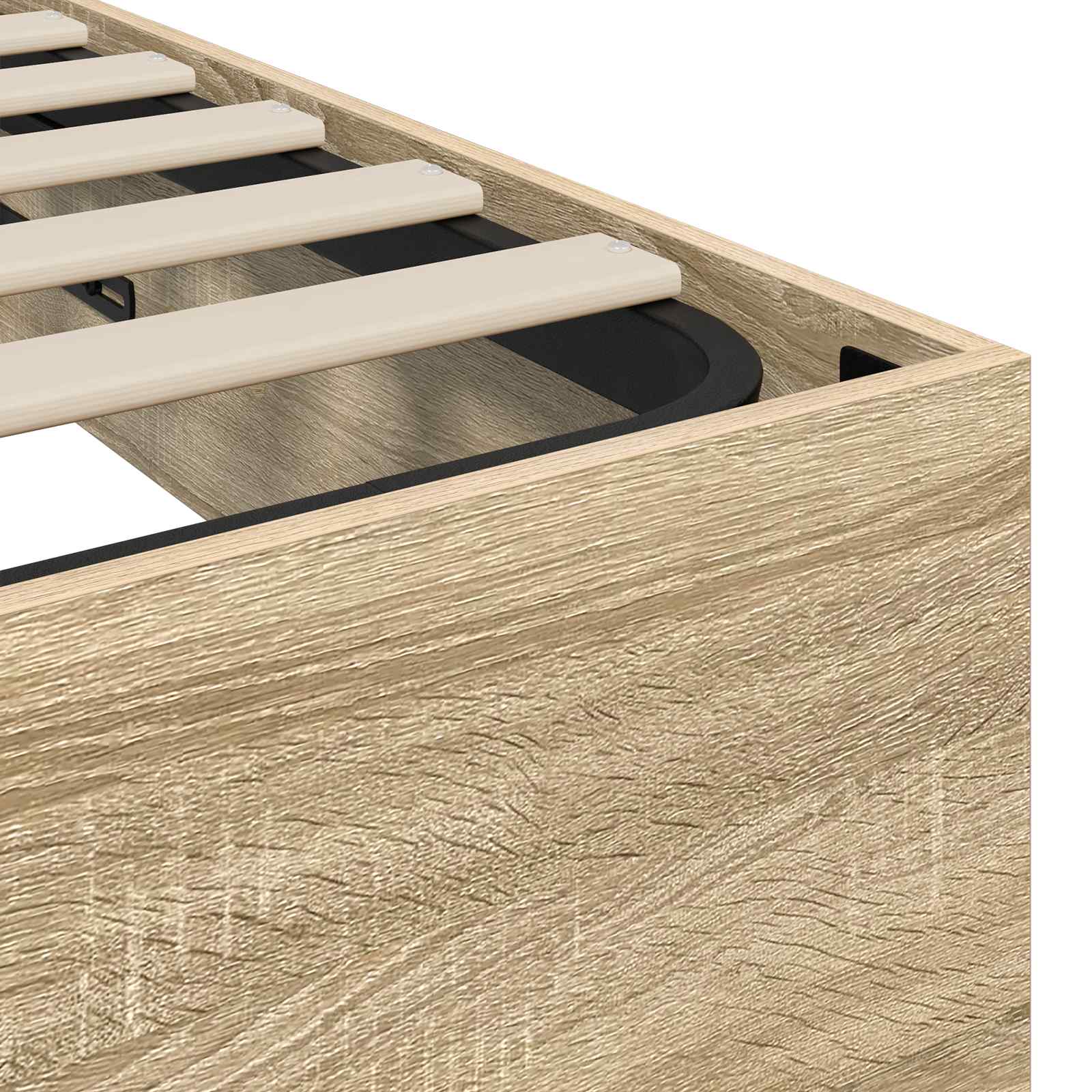 Cadre de lit ottoman Chêne Sonoma 193 x 120 x 25 cm - XIOS