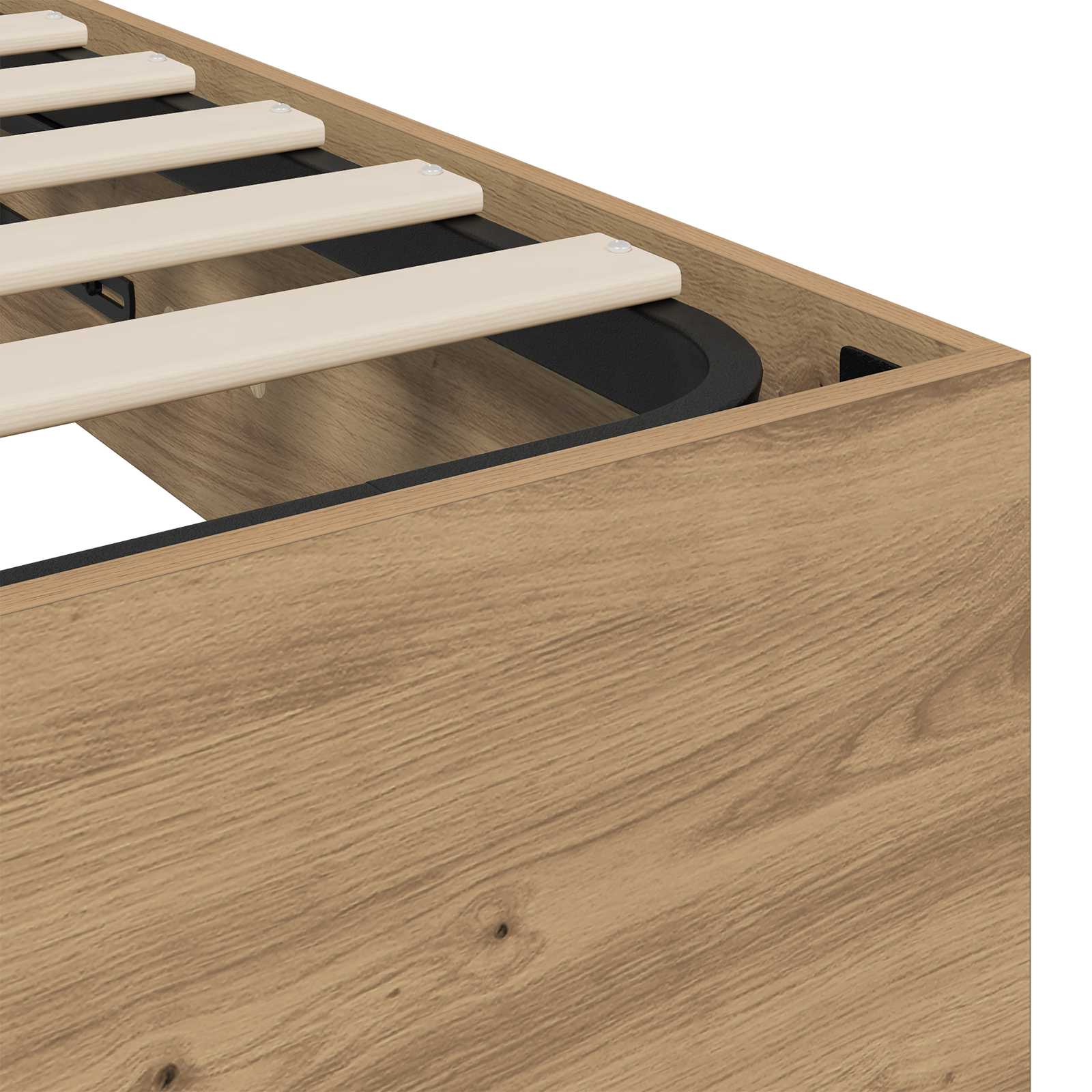 Cadre de lit ottoman Chêne artisan 193 x 120 x 25 cm - XIOS