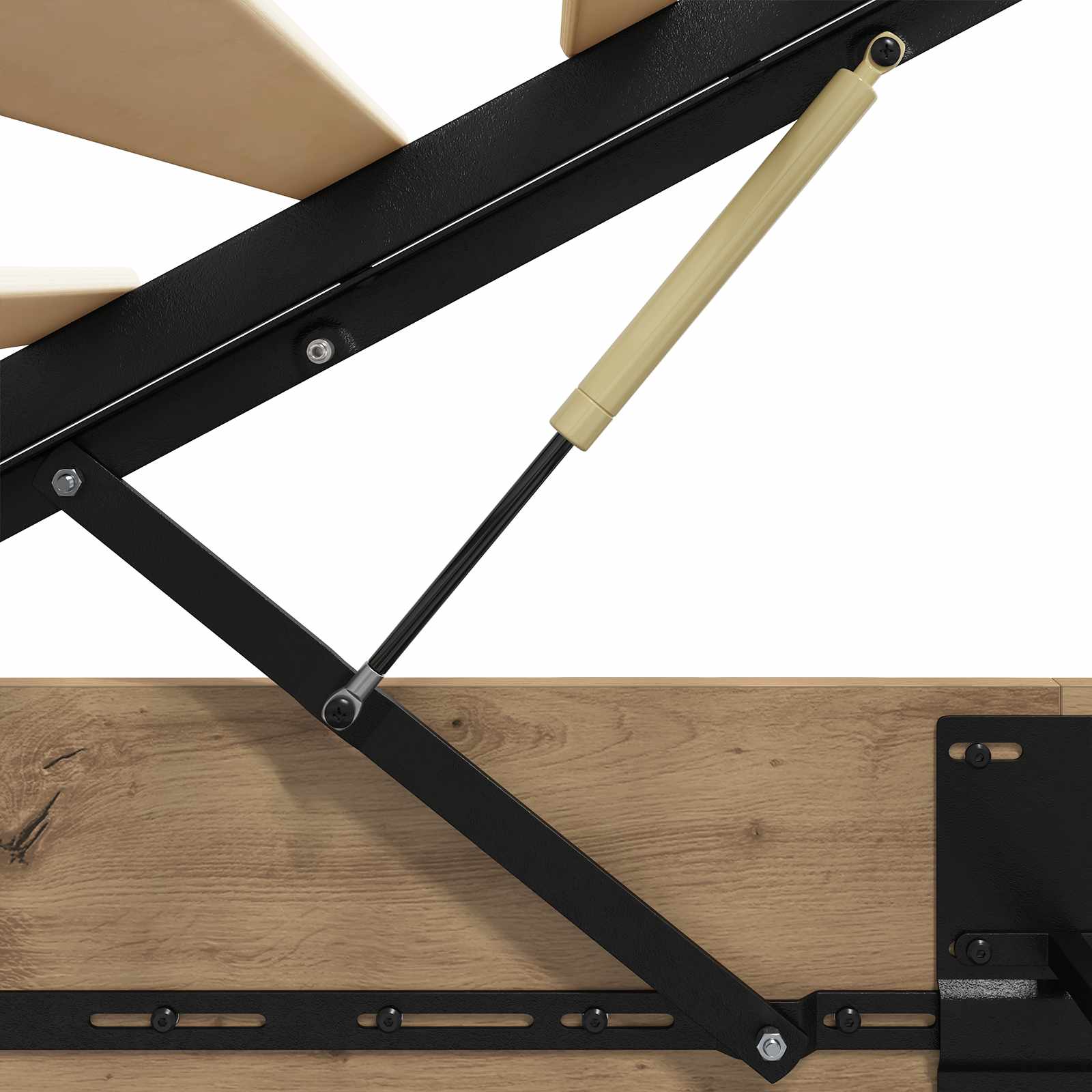 Cadre de lit ottoman Chêne artisan 193 x 120 x 25 cm - XIOS