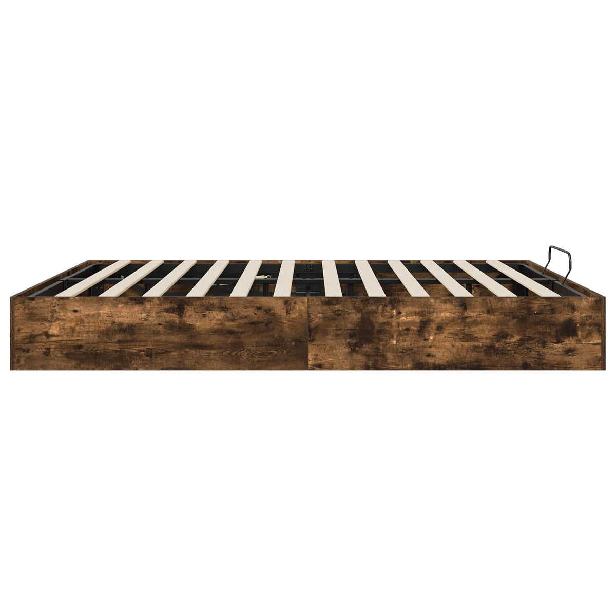Cadre de lit ottoman Chêne fumé 160 x 200 cm Bois d’ingénierie