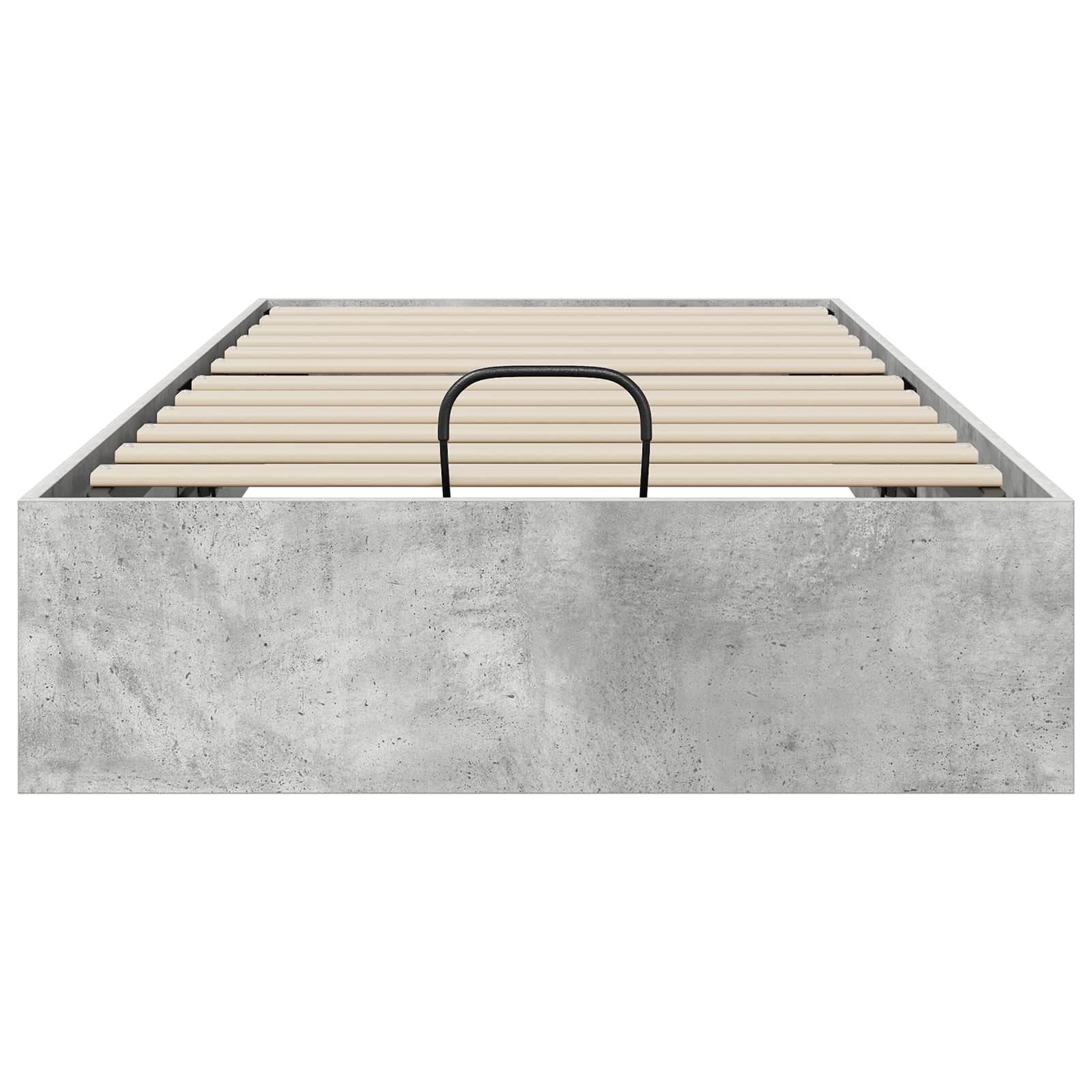Cadre de lit ottoman avec stockage Gris béton 193 x 120 x 25 cm - XIOS