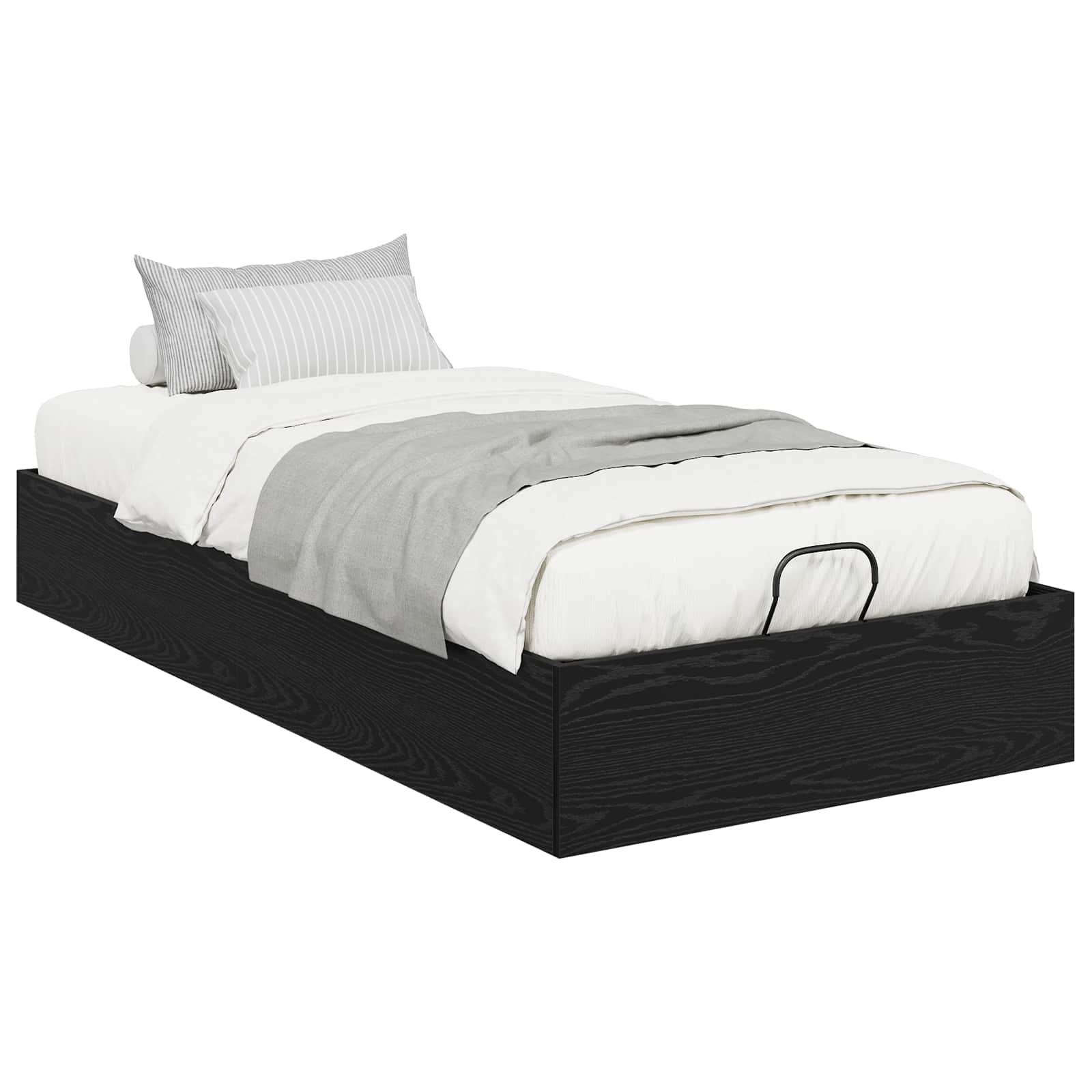 Cadre de lit ottoman Chêne noir 203 x 80,5 x 25 cm - XIOS