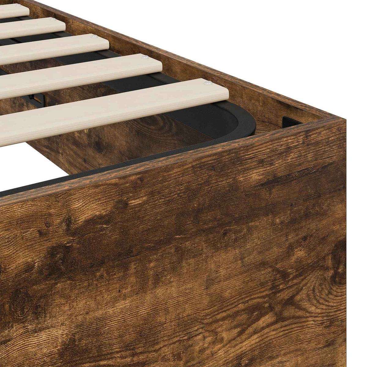 Cadre de lit ottoman avec stockage Chêne Fumé 193 x 140 x 25 cm - XIOS