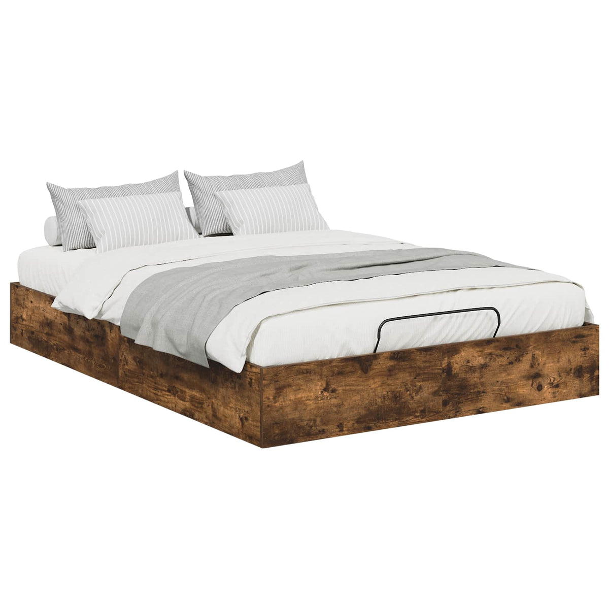 Cadre de lit ottoman avec stockage Chêne Fumé 193 x 140 x 25 cm - XIOS