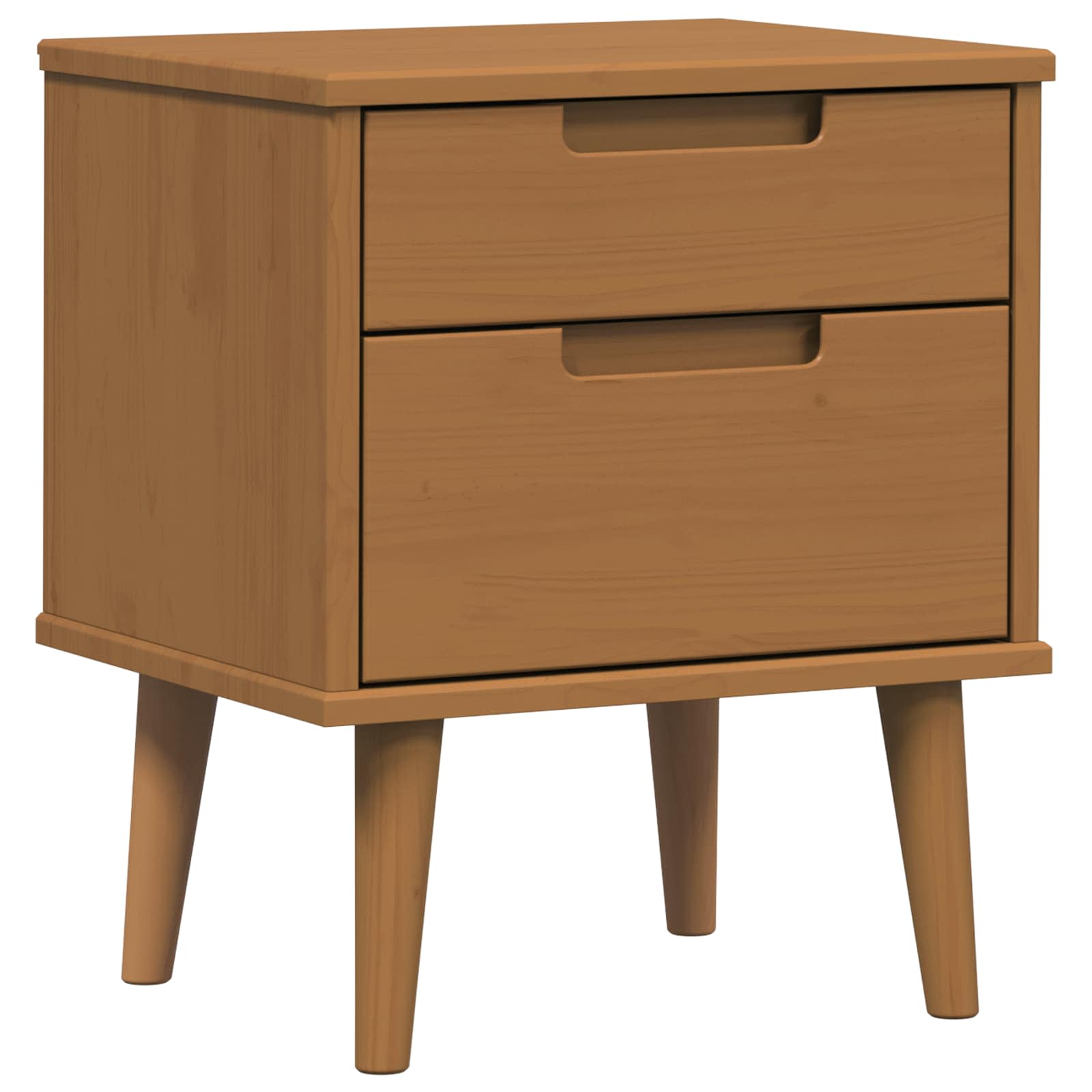 Cabinet de chevet Caramel 40 x 35 x 48 cm Pin massif - XIOS