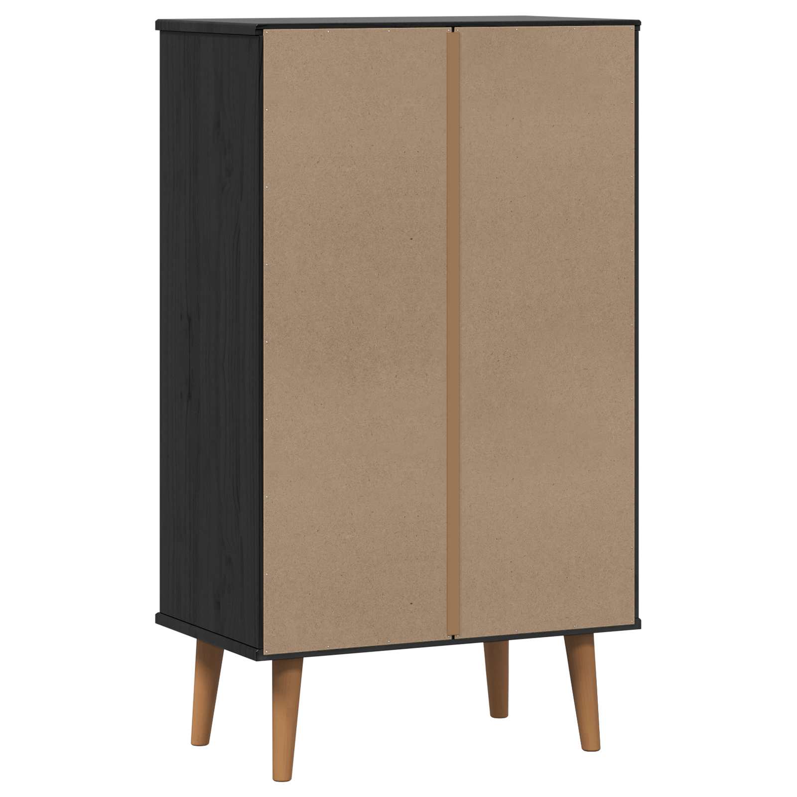 Cabinet à chaussures MOLDE 59,5 x 35 x 103 cm Noir