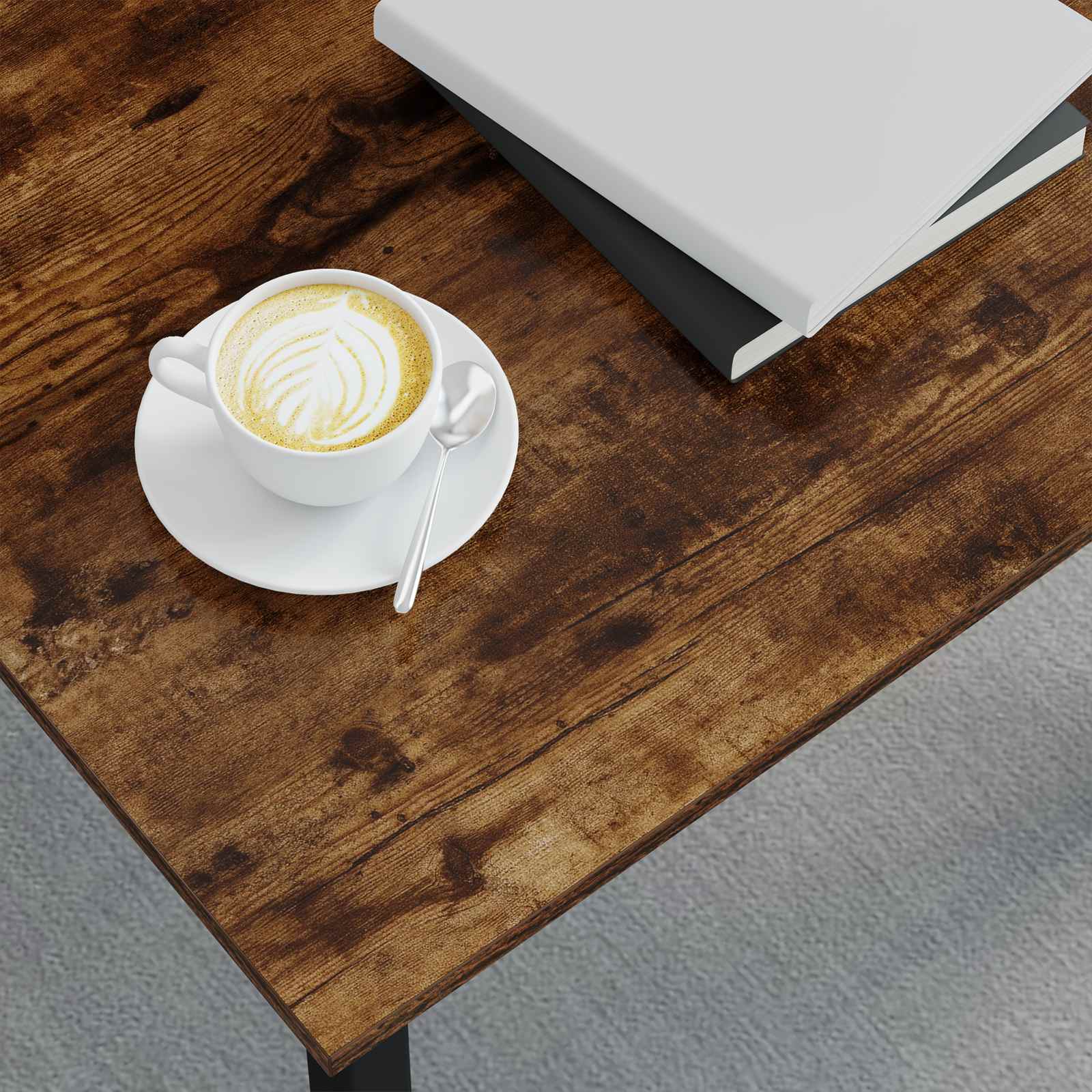 Table basse Chêne Fumé 40 x 40 x 36 cm Bois d'ingénierie - XIOS