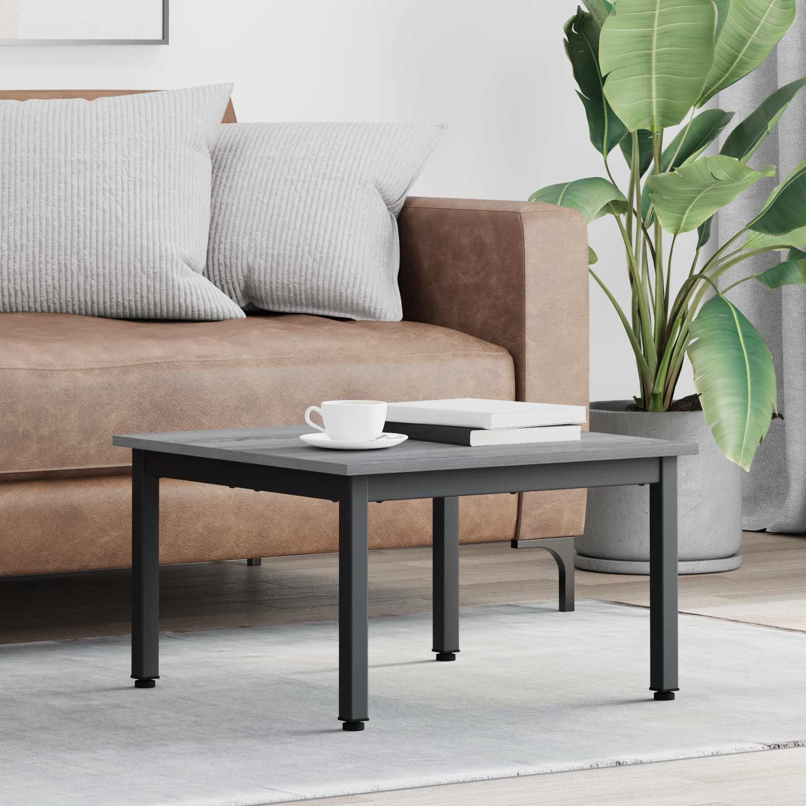 Table basse Gris Sonoma 60 x 60 x 36 cm Bois d'ingénierie - XIOS