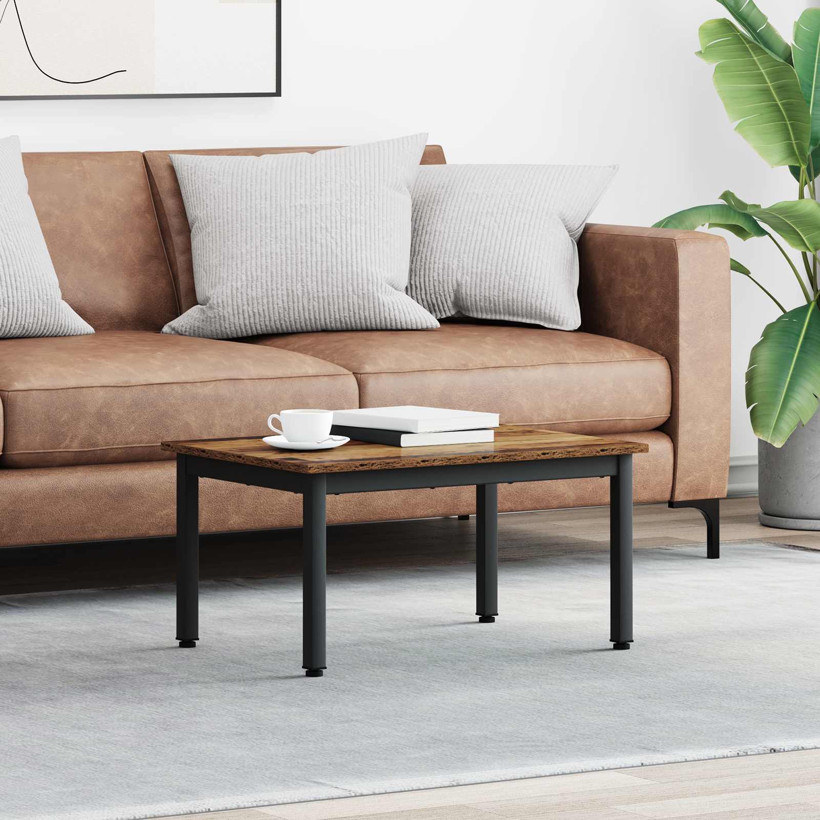 Table basse Bois ancien 70 x 50 x 36 cm Bois d'ingénierie - XIOS