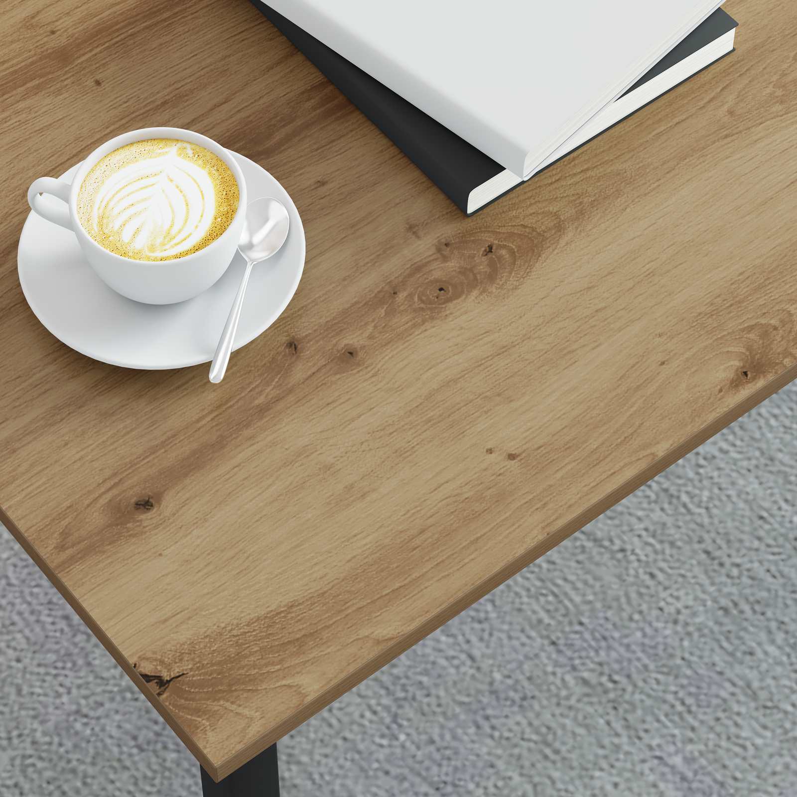 Table basse Chêne artisan 100 x 50 x 45 cm Bois d'ingénierie - XIOS