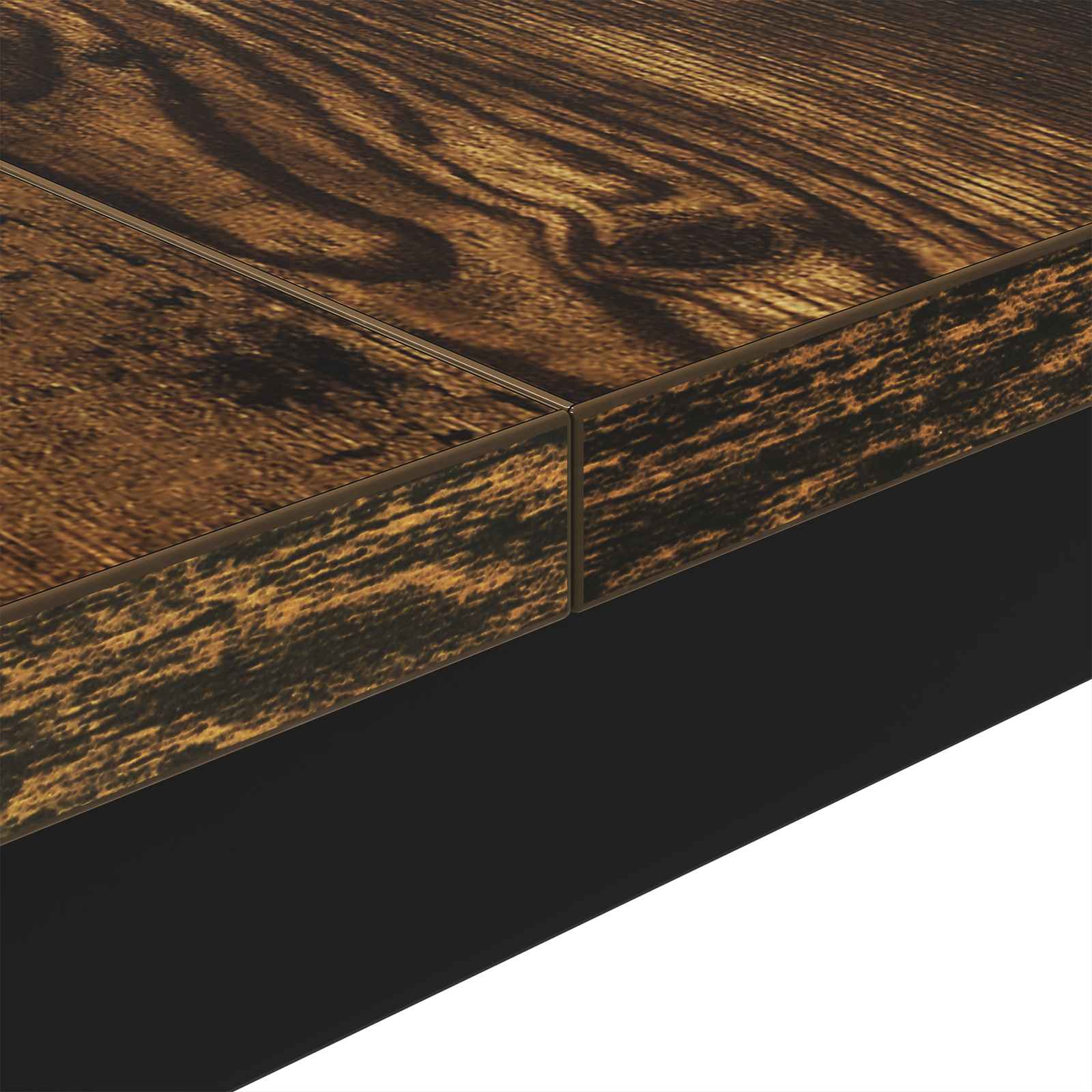 Table basse Chêne Fumé 80 x 80 x 45 cm Bois d'ingénierie - XIOS