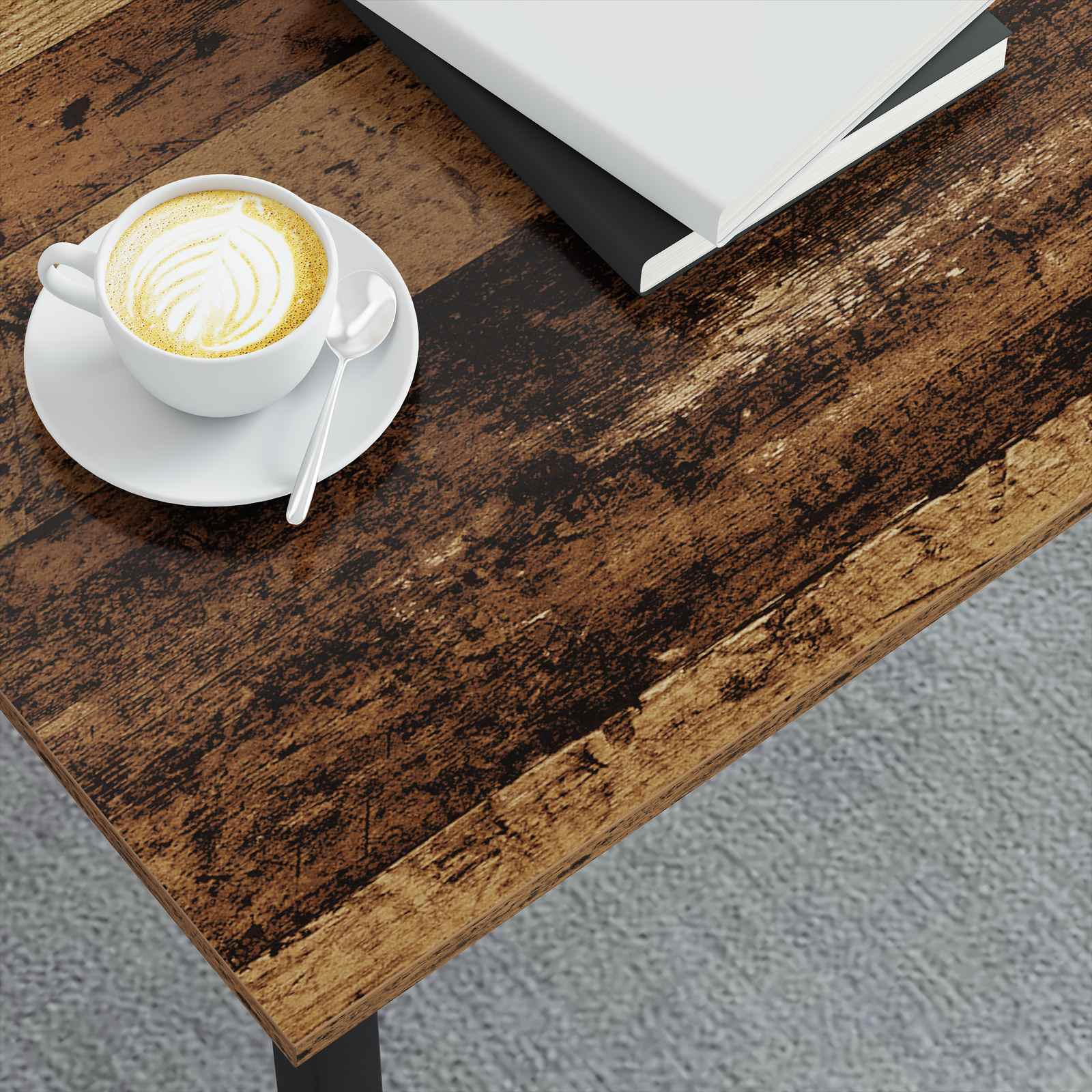 Table basse Bois ancien 100 x 100 x 45 cm Bois d'ingénierie - XIOS