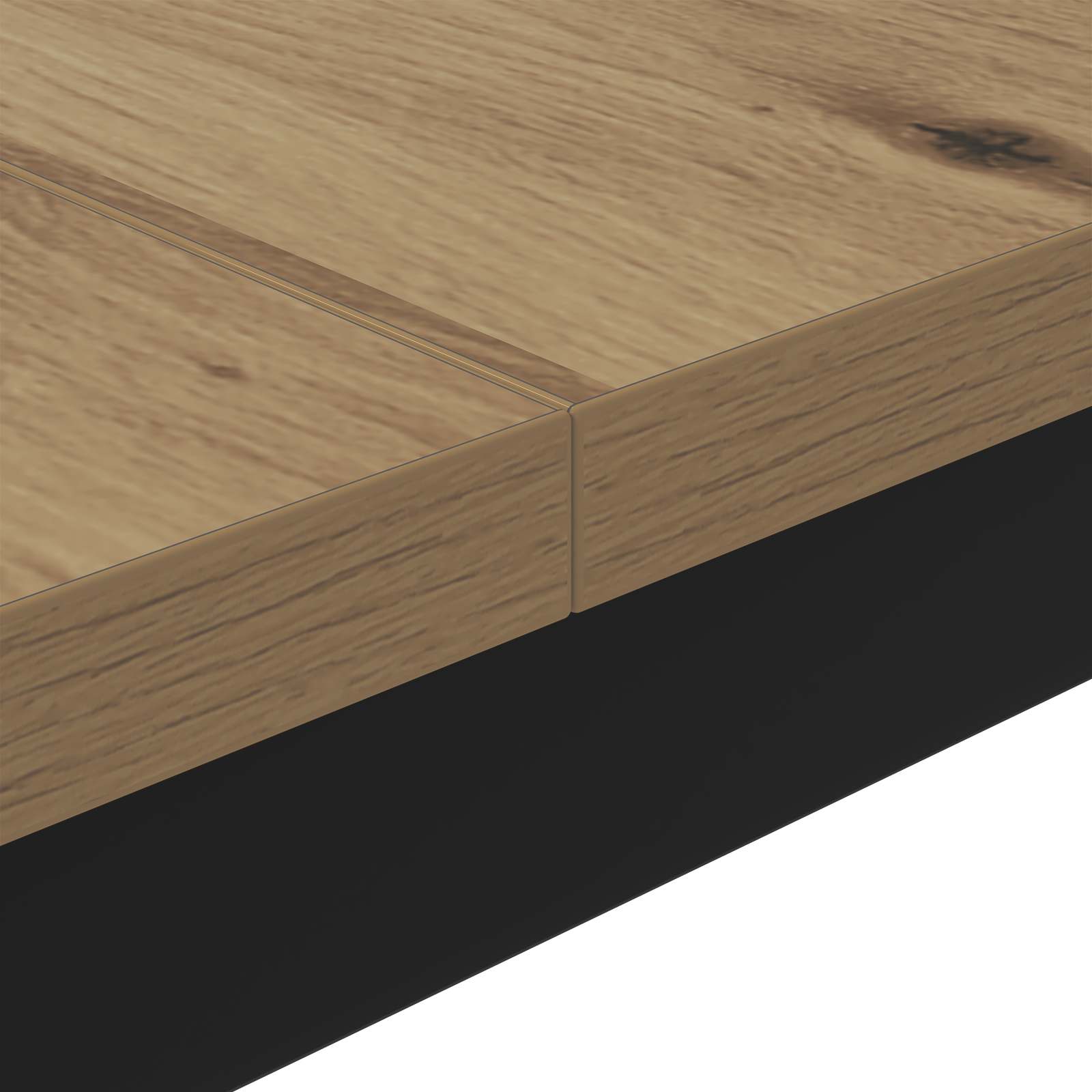 Table basse Chêne artisan 100 x 100 x 45 cm Bois d'ingénierie - XIOS