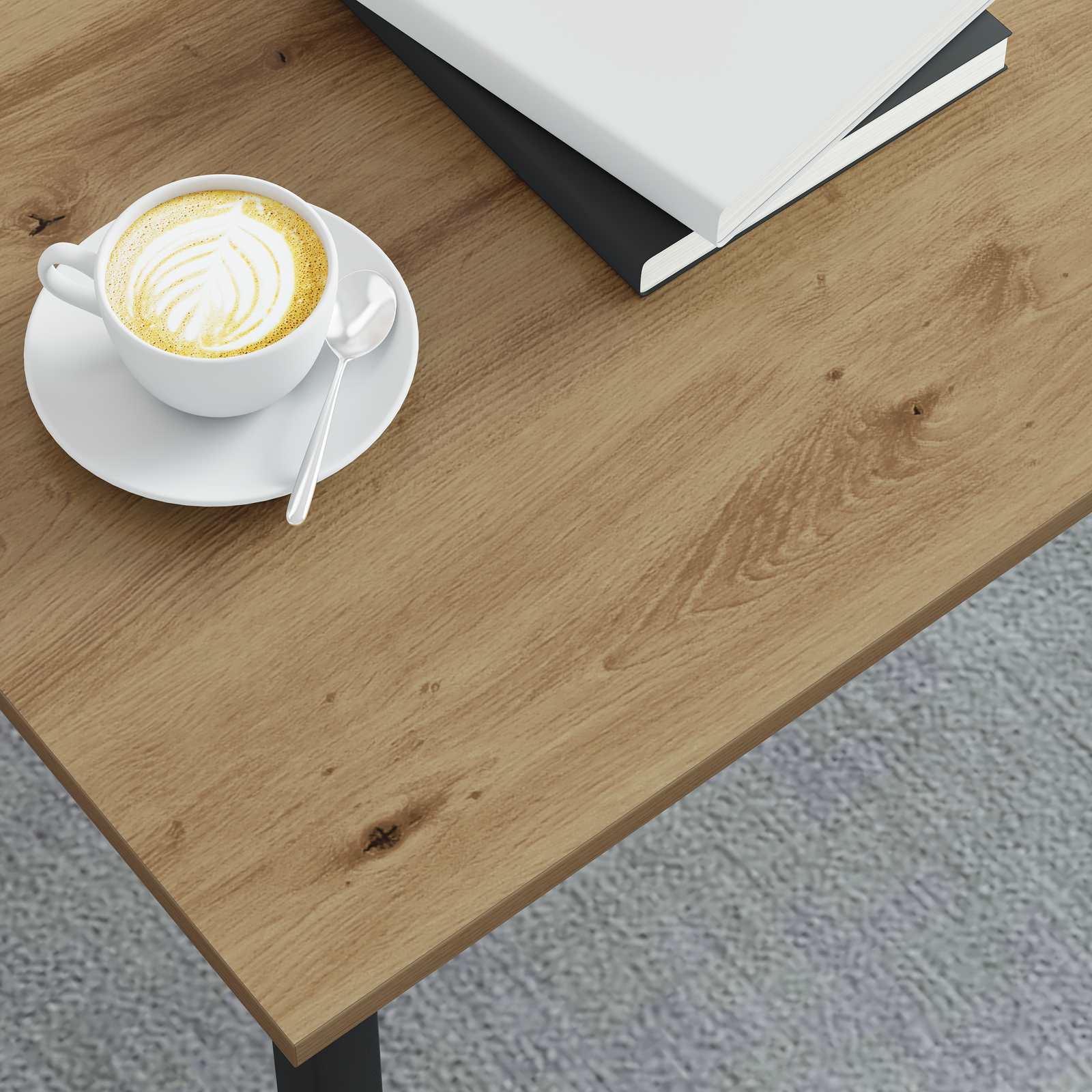 Table basse Chêne artisan 100 x 100 x 45 cm Bois d'ingénierie - XIOS