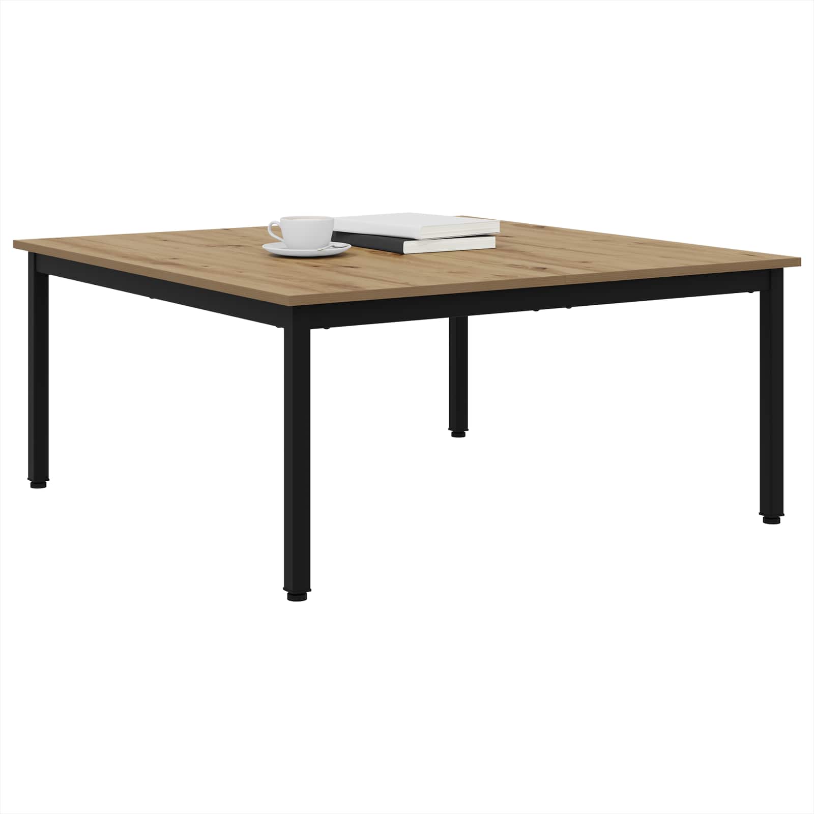 Table basse Chêne artisan 100 x 100 x 45 cm Bois d'ingénierie - XIOS