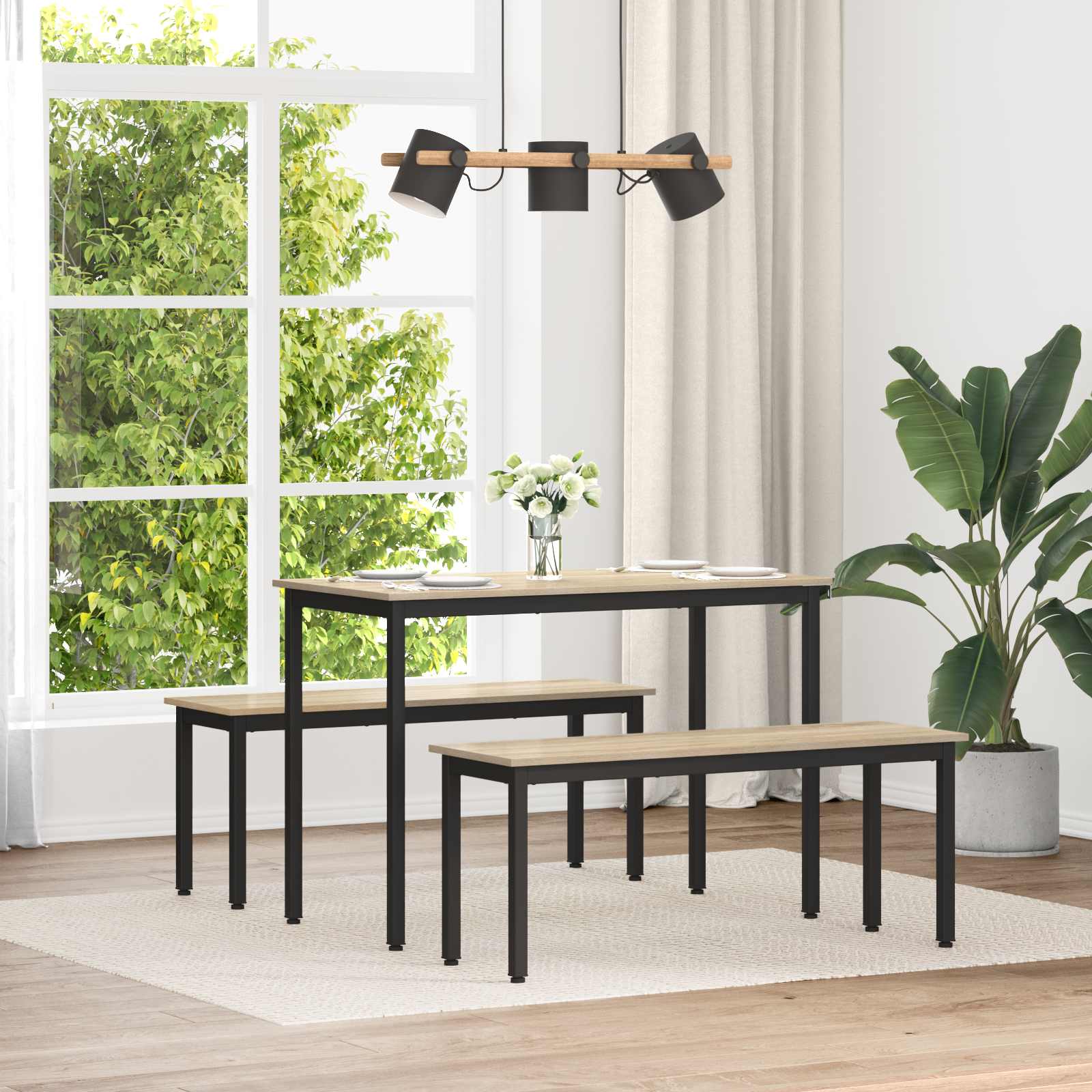 banc Sonoma 110 x 35 x 45 cm Bois d'ingénierie - XIOS