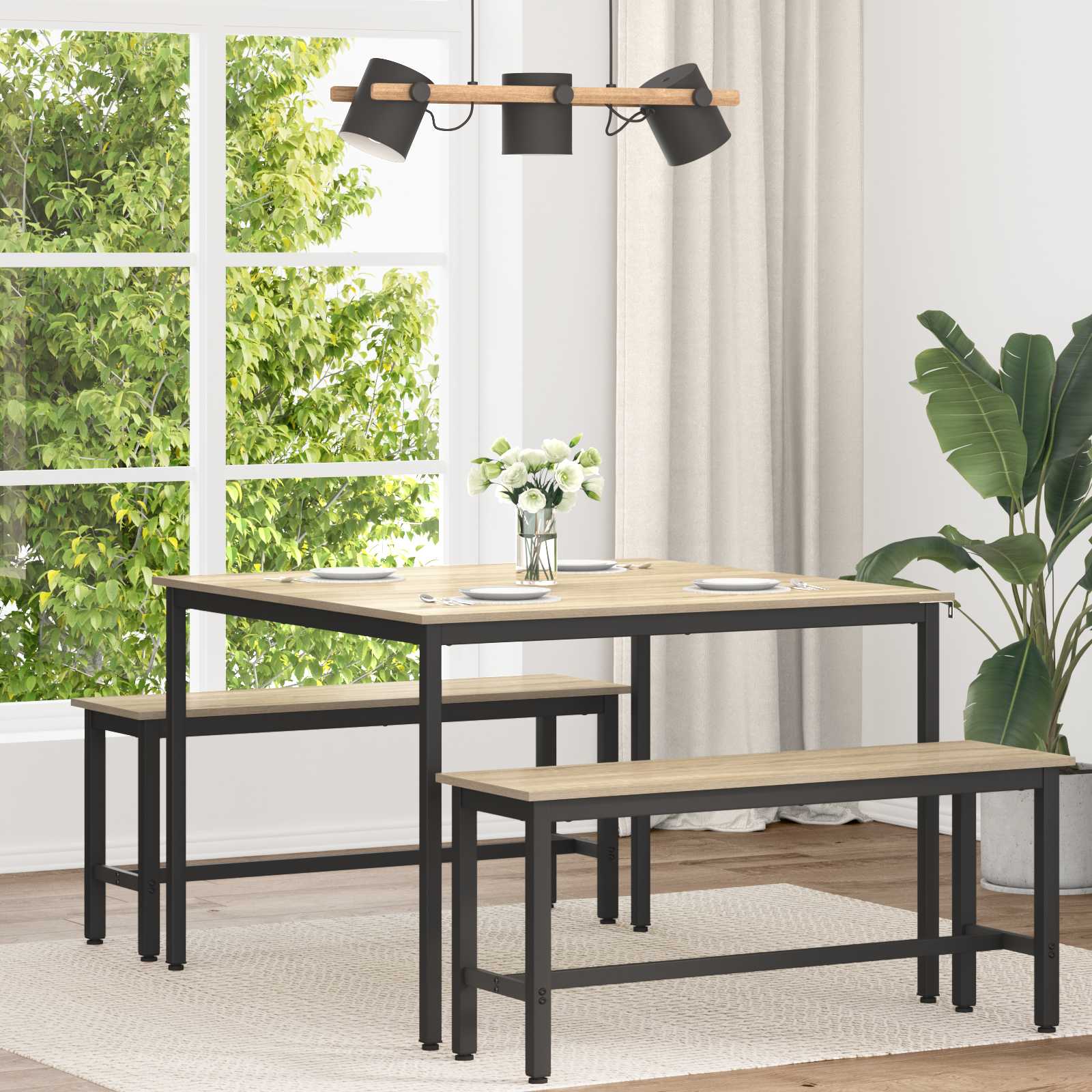 Table de salle à manger / Table de repas MÉTAL - XIOS