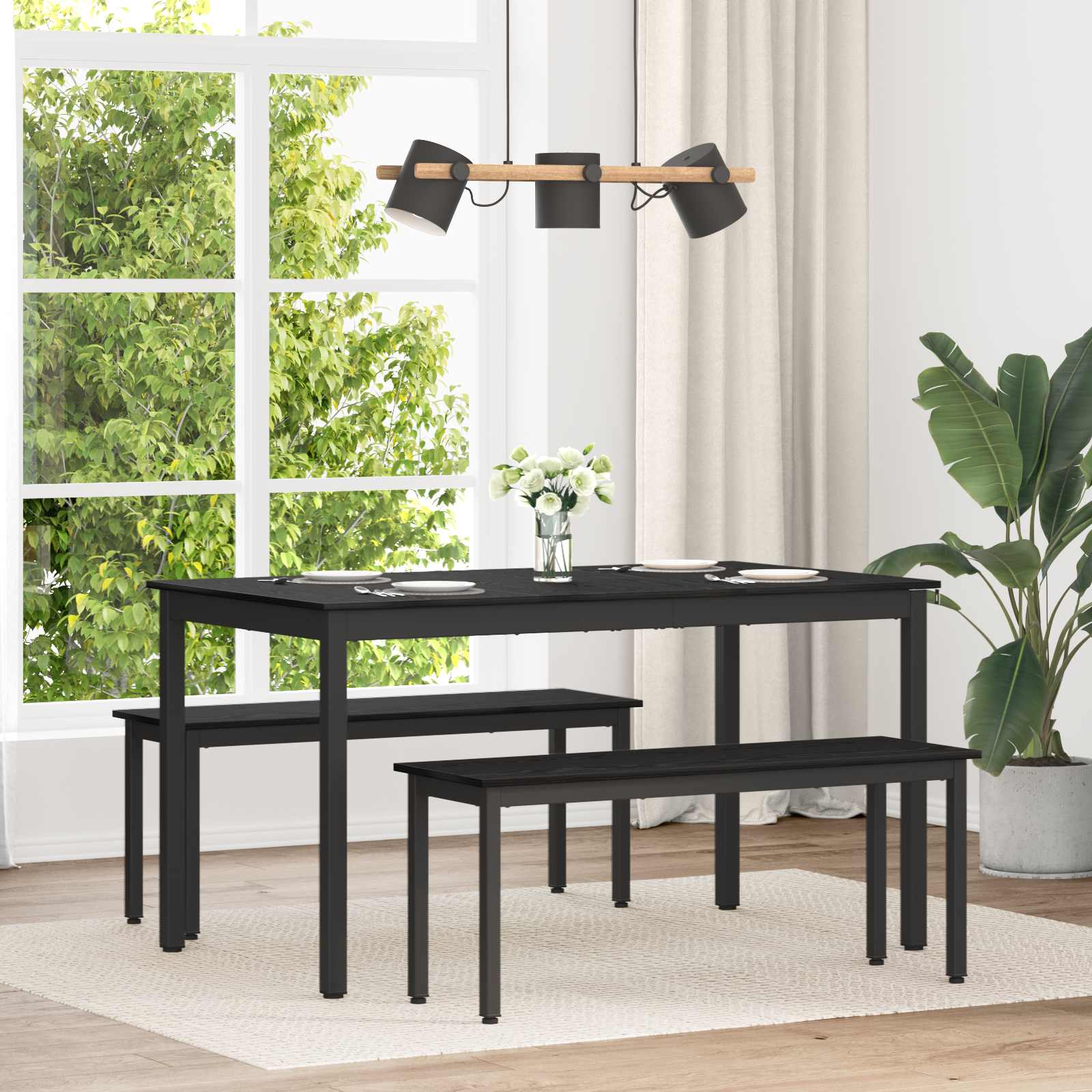 Table de salle à manger / Table de repas MÉTAL - XIOS