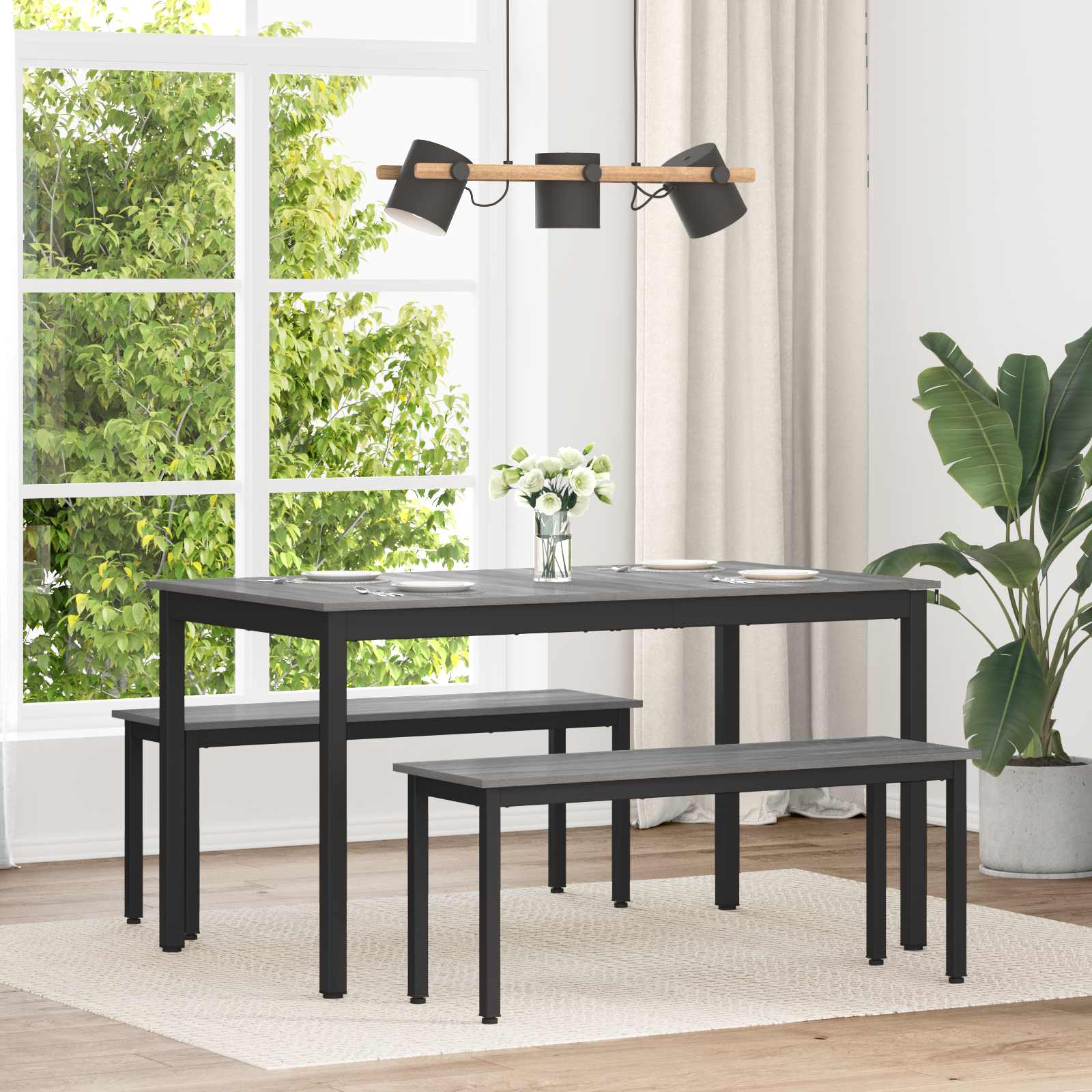 Table de salle à manger / Table de repas MÉTAL - XIOS