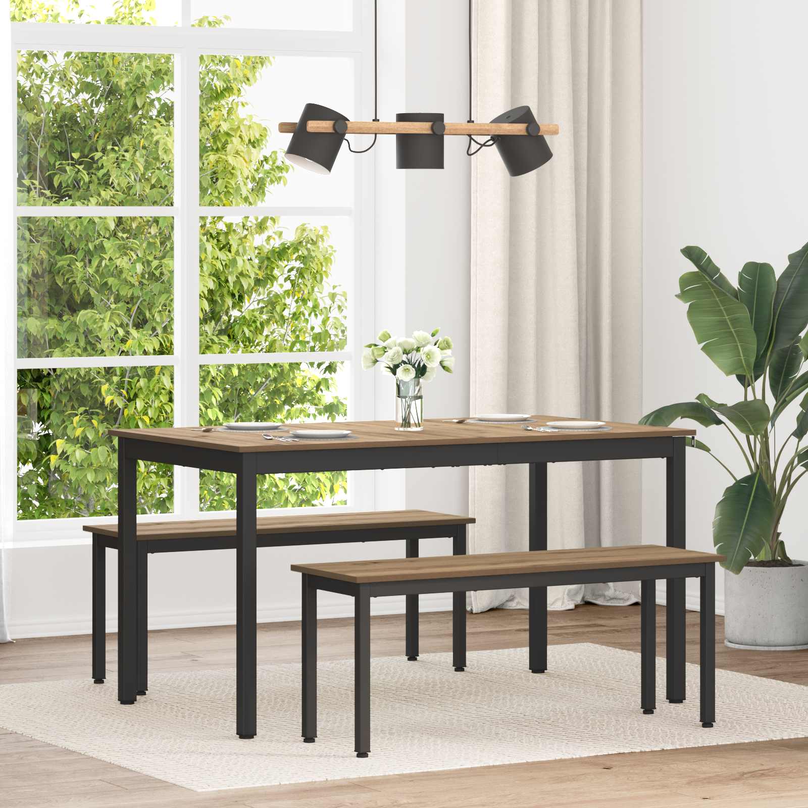 Table de salle à manger / Table de repas MÉTAL - XIOS