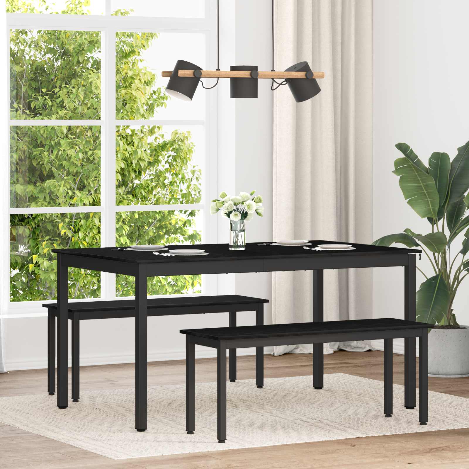 Table de salle à manger / Table de repas MÉTAL - XIOS