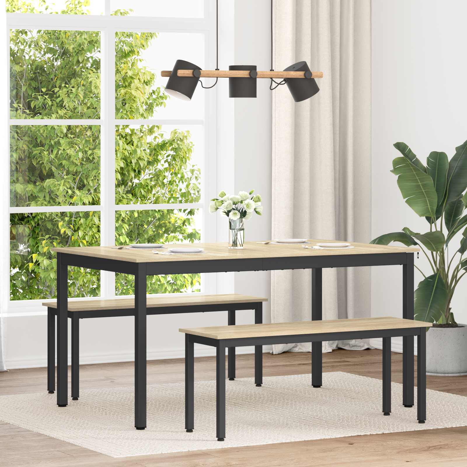 Table de salle à manger / Table de repas MÉTAL - XIOS