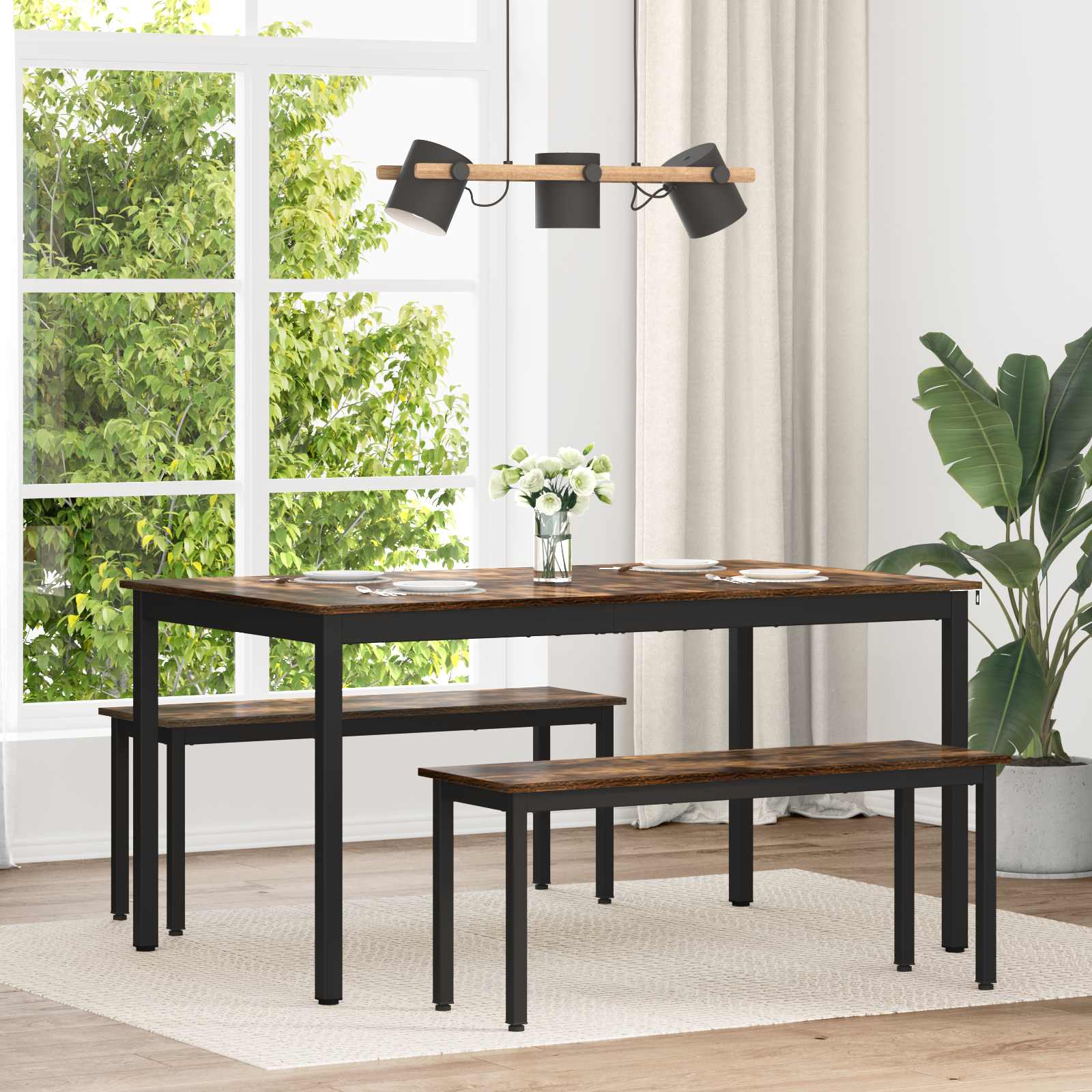 Table de salle à manger / Table de repas MÉTAL - XIOS