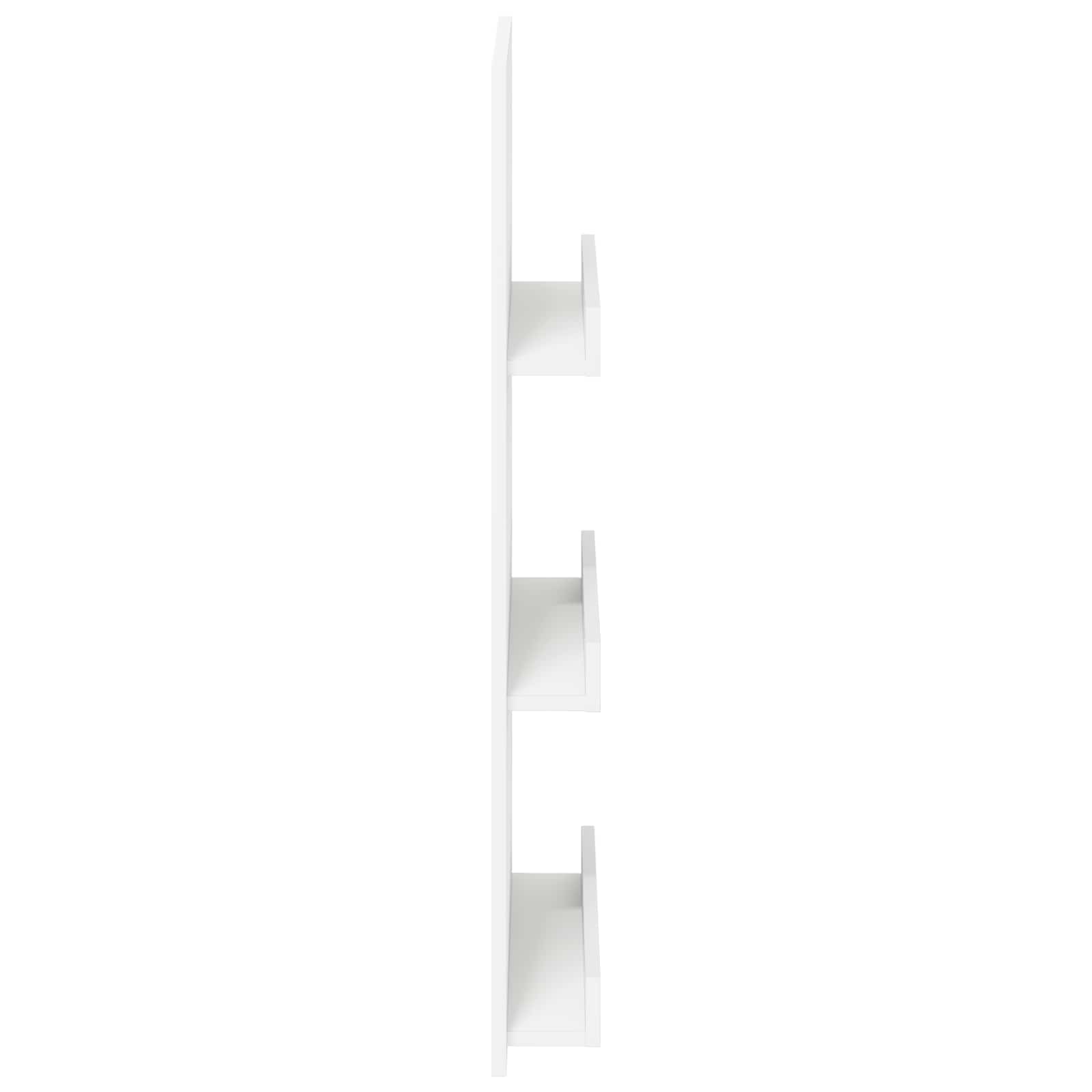 Étagère à magazines Blanc 51 x 11 x 102 cm Bois d'ingénierie - XIOS