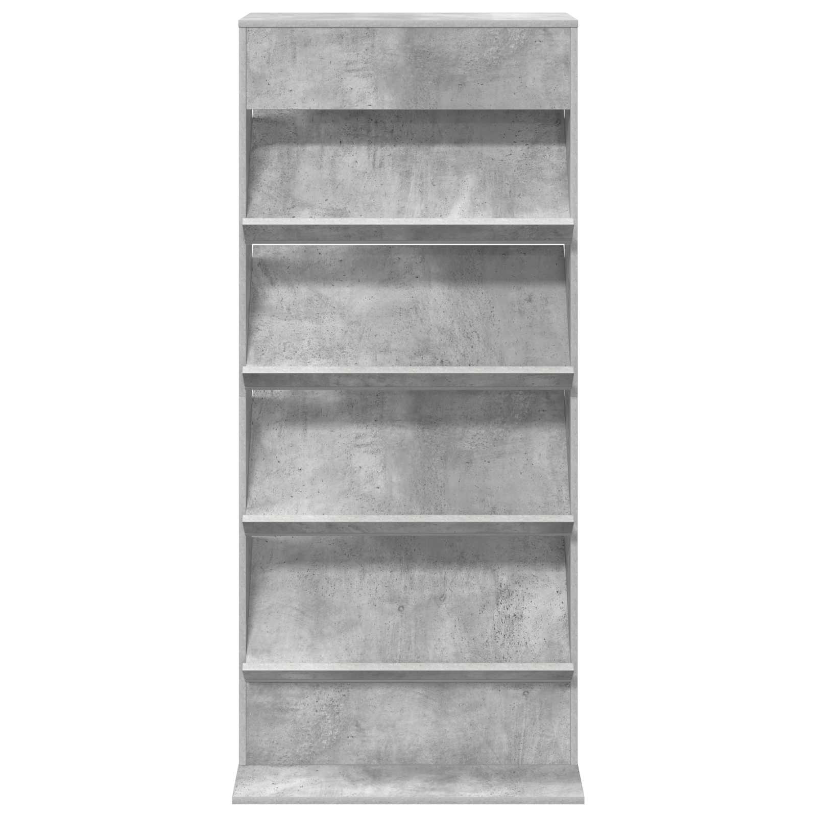 Étagère à magazines avec étagère Gris béton 70 x 41 x 156 cm - XIOS