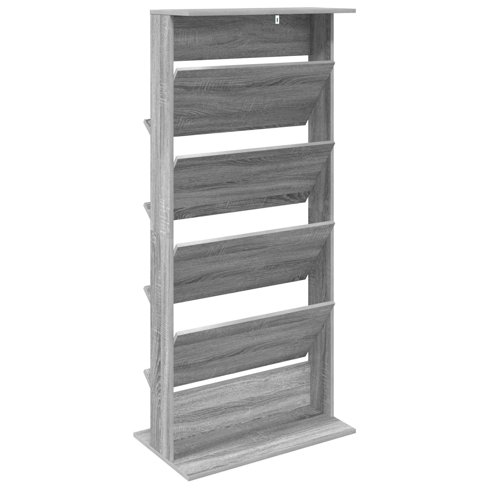 Étagère à magazines avec étagère Gris Sonoma 70 x 41 x 156 cm - XIOS