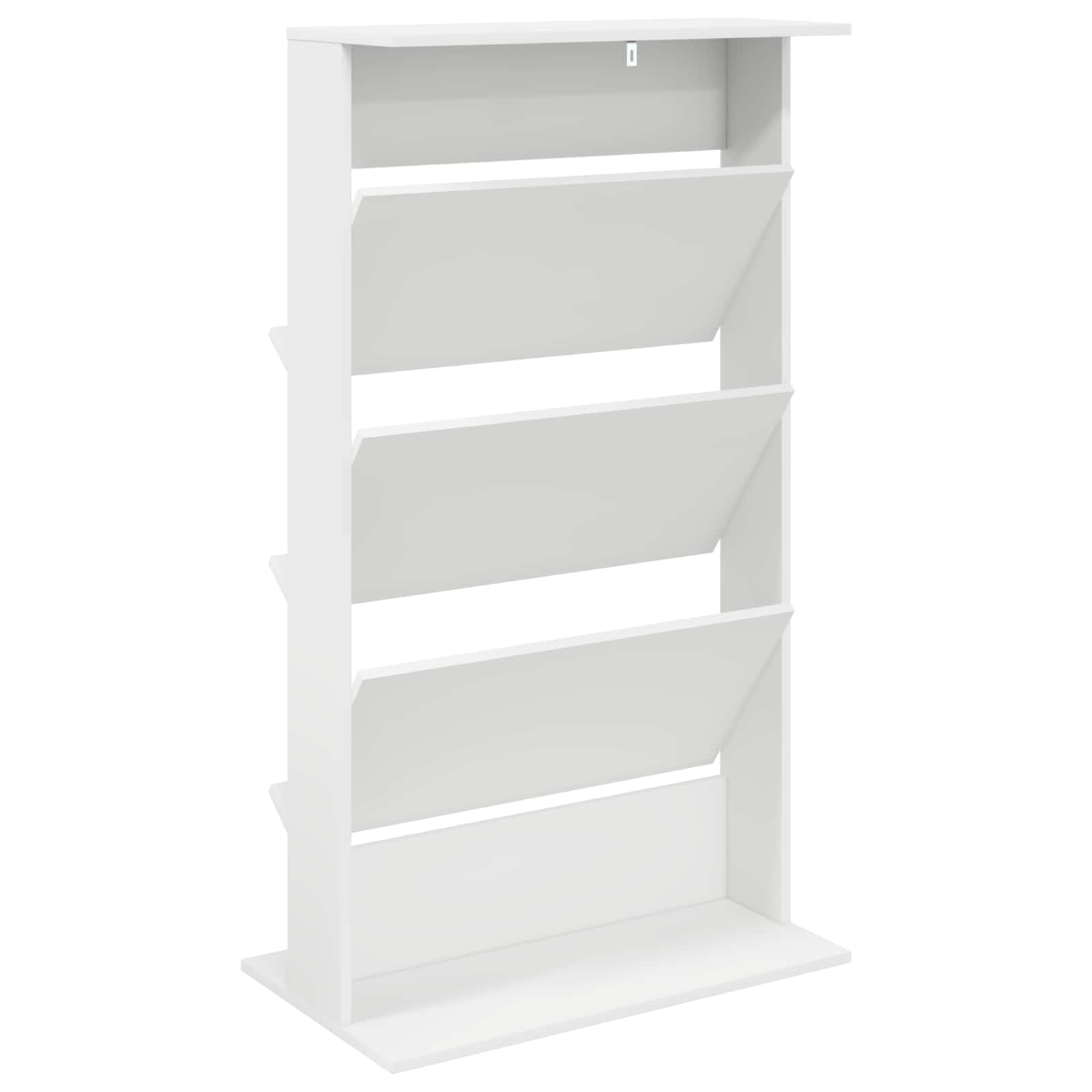 Étagère à magazines Blanc 70 x 41 x 126 cm Bois d'ingénierie - XIOS