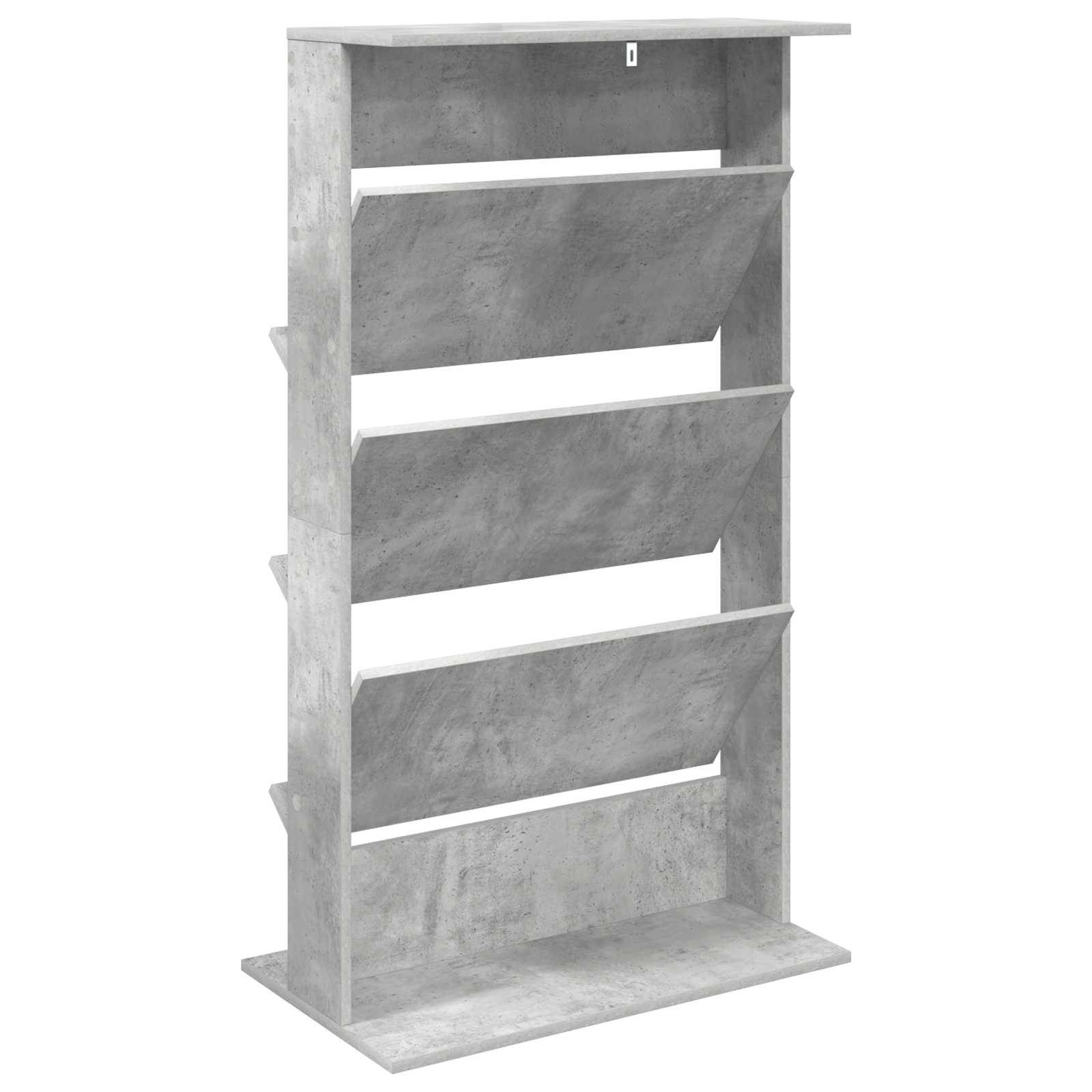 Étagère à magazines avec étagère Gris béton 70 x 41 x 126 cm - XIOS